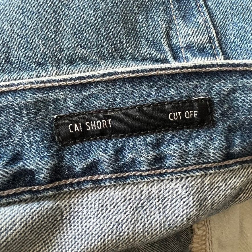 Edwin Edwin High Waist Cai Denim Cut Off Jean Shorts Size 33 Size 33" - 8 Thumbnail
