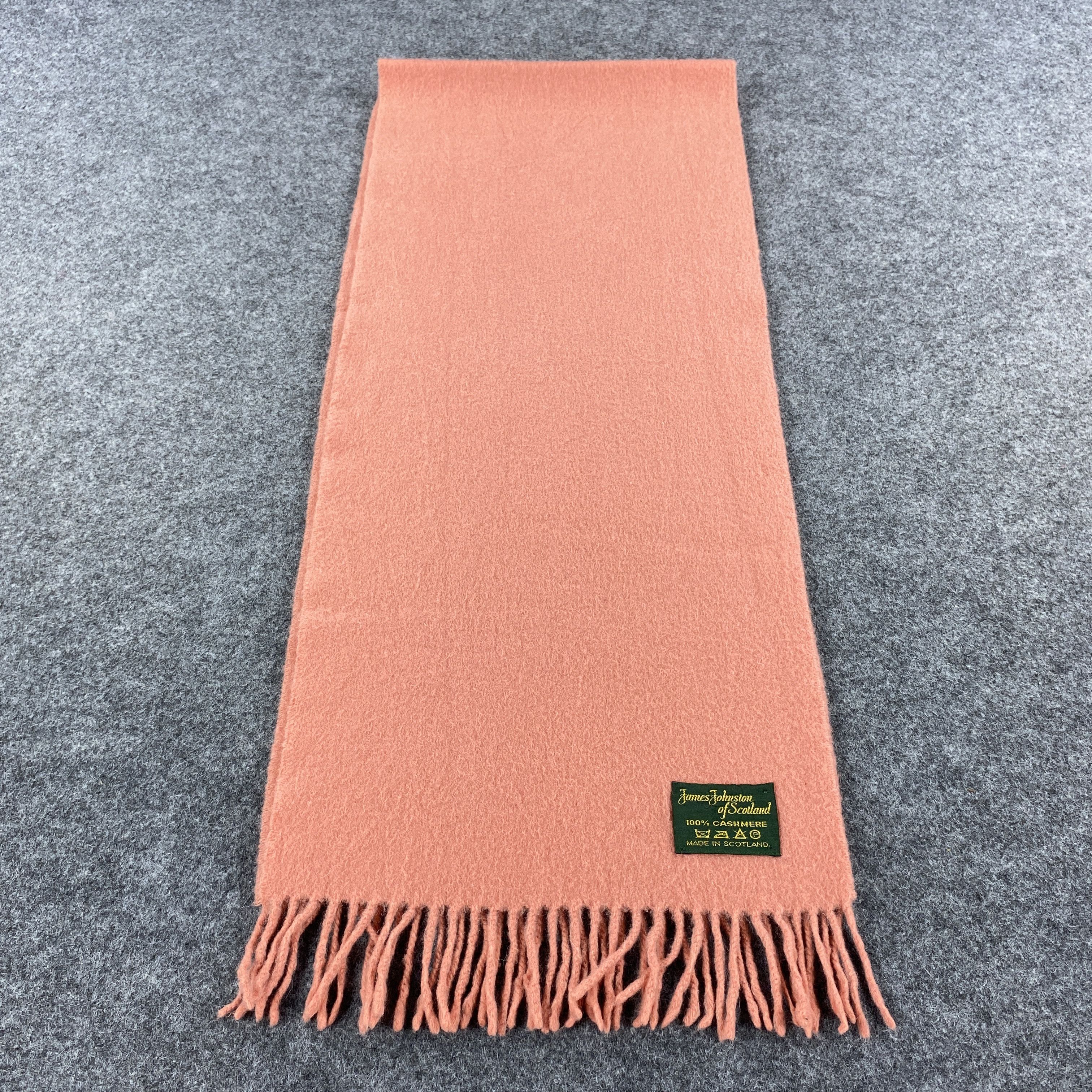Vintage James Johnston of Scotland Scarf # Muffler # Neckwear # D416 Size ONE SIZE - 3 Thumbnail