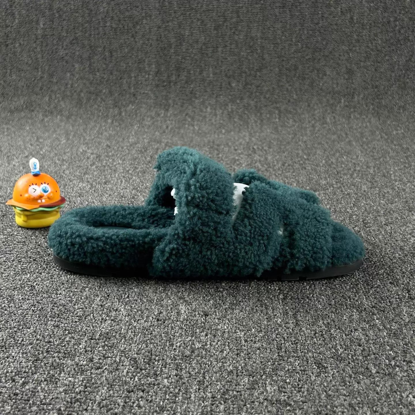 Hermes Hermes Teddy Slippers Green 38EU Near New Size US 7.5 / IT 37.5 - 4 Thumbnail