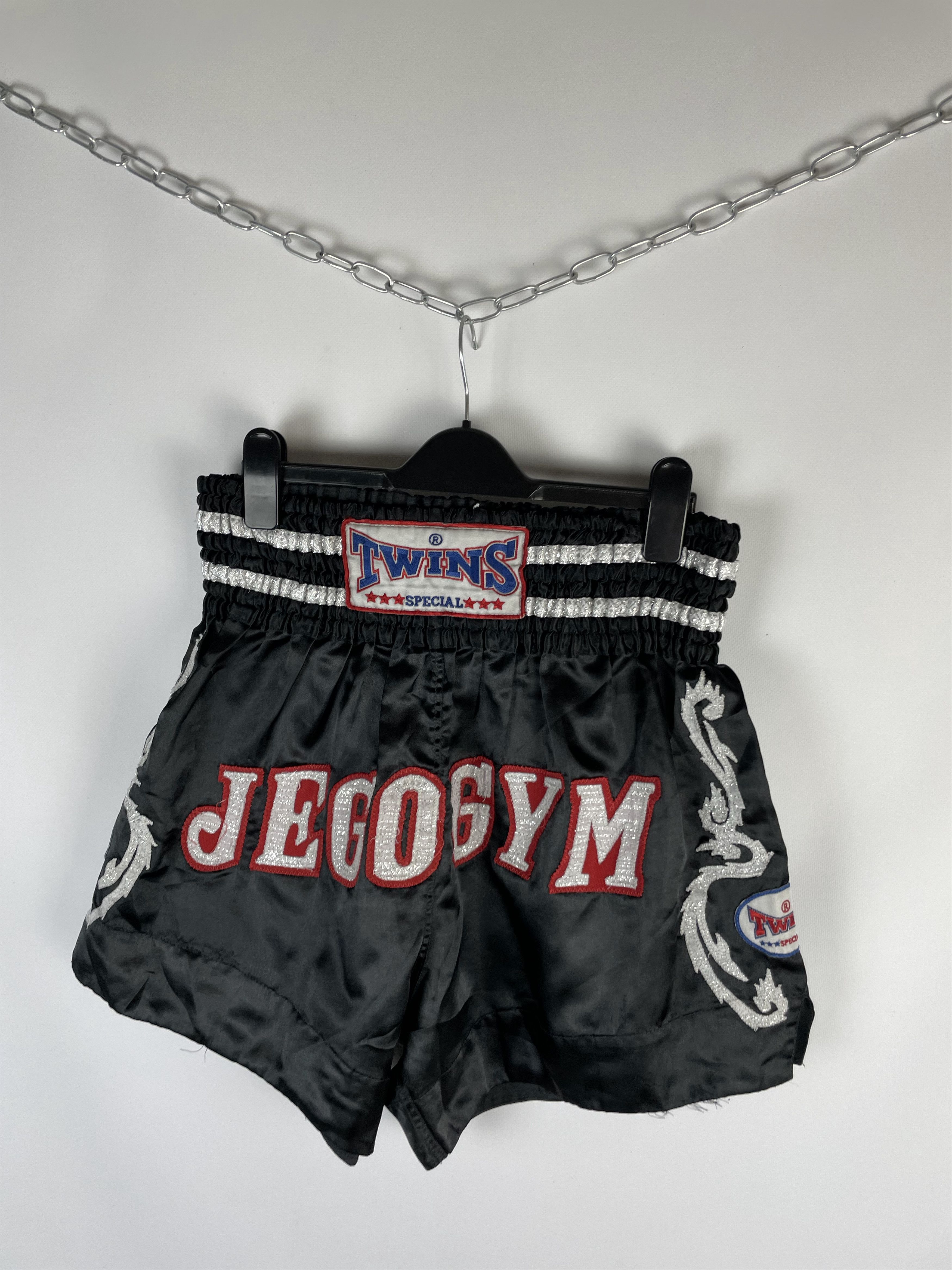 Twins Twins Muay Thui Fighter Shorts Black Y2k Size US 36 / EU 52 - 3 Thumbnail