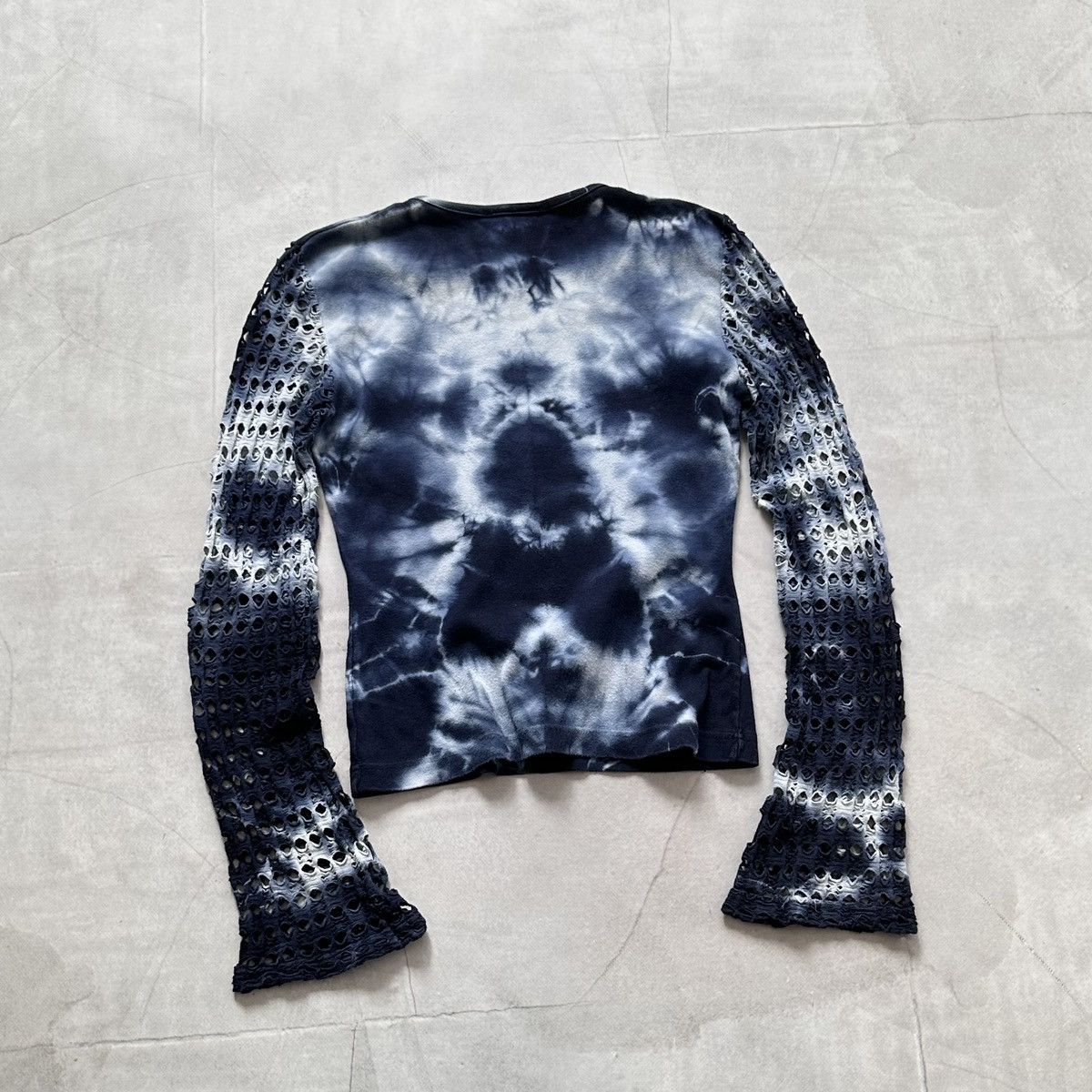 Hysteric Glamour × Undercover Cute Mesh Tie Dye Long Sleeve T Shirt Cop Copine Style Size S / US 4 / IT 40 - 10 Thumbnail