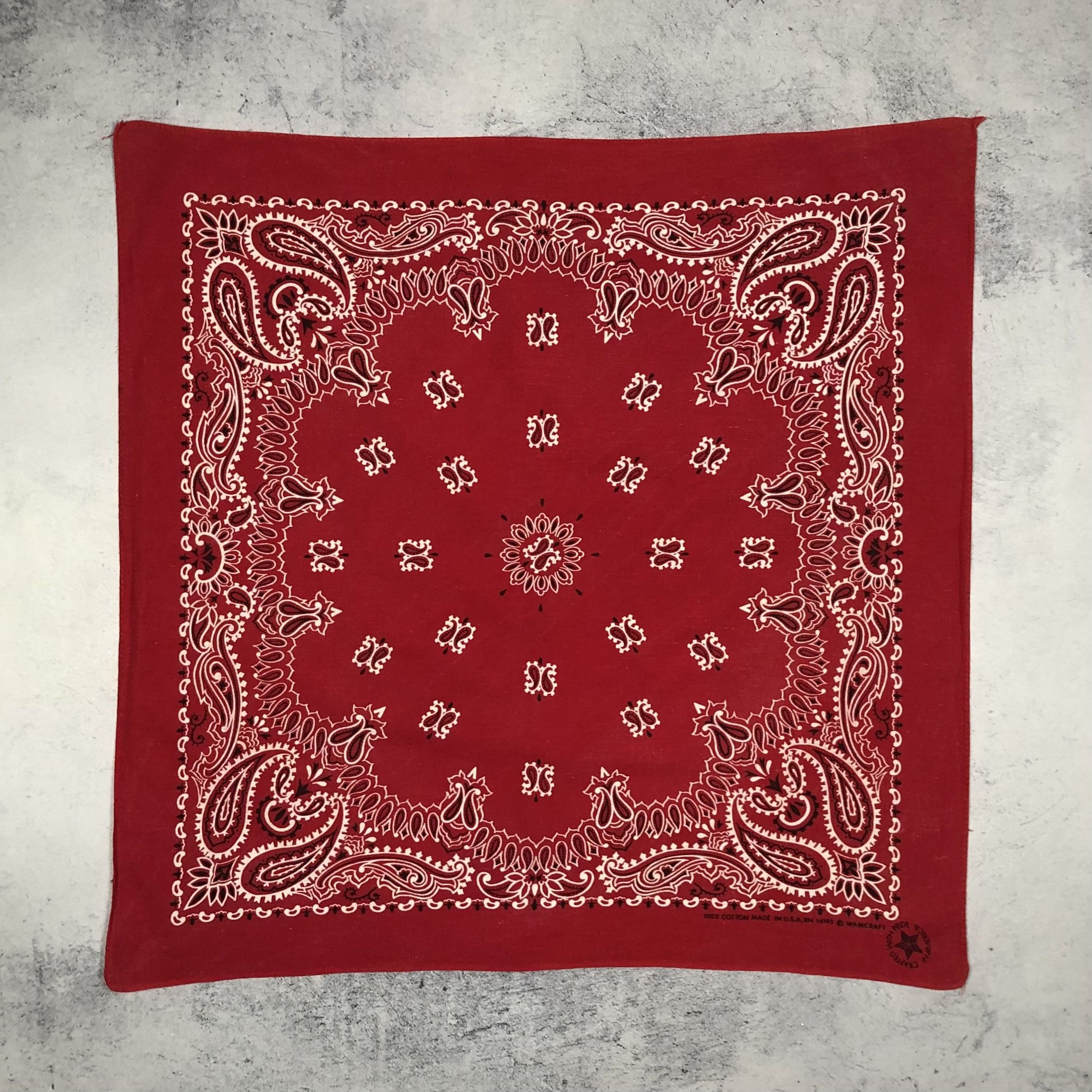 Vintage Vintage 90s Paisley USA Bandana Bloods Crips Size ONE SIZE - 3 Thumbnail