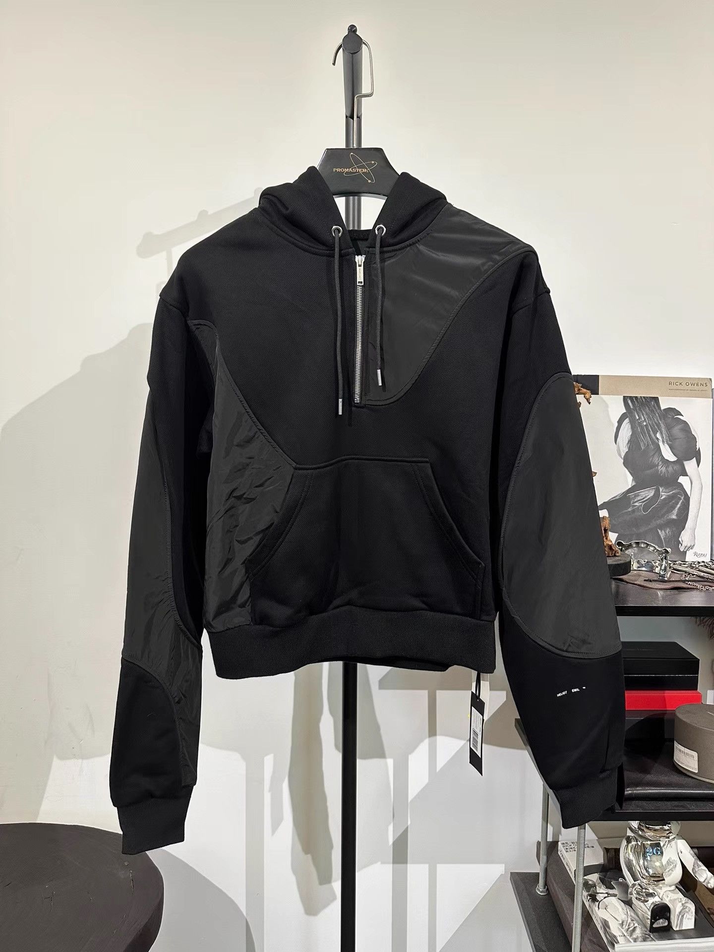 Heliot Emil Heliot Emil HE Danish Avant-garde Nylon Spliced Hoodie K35 Size US S / EU 44-46 / 1 - 1 Thumbnail