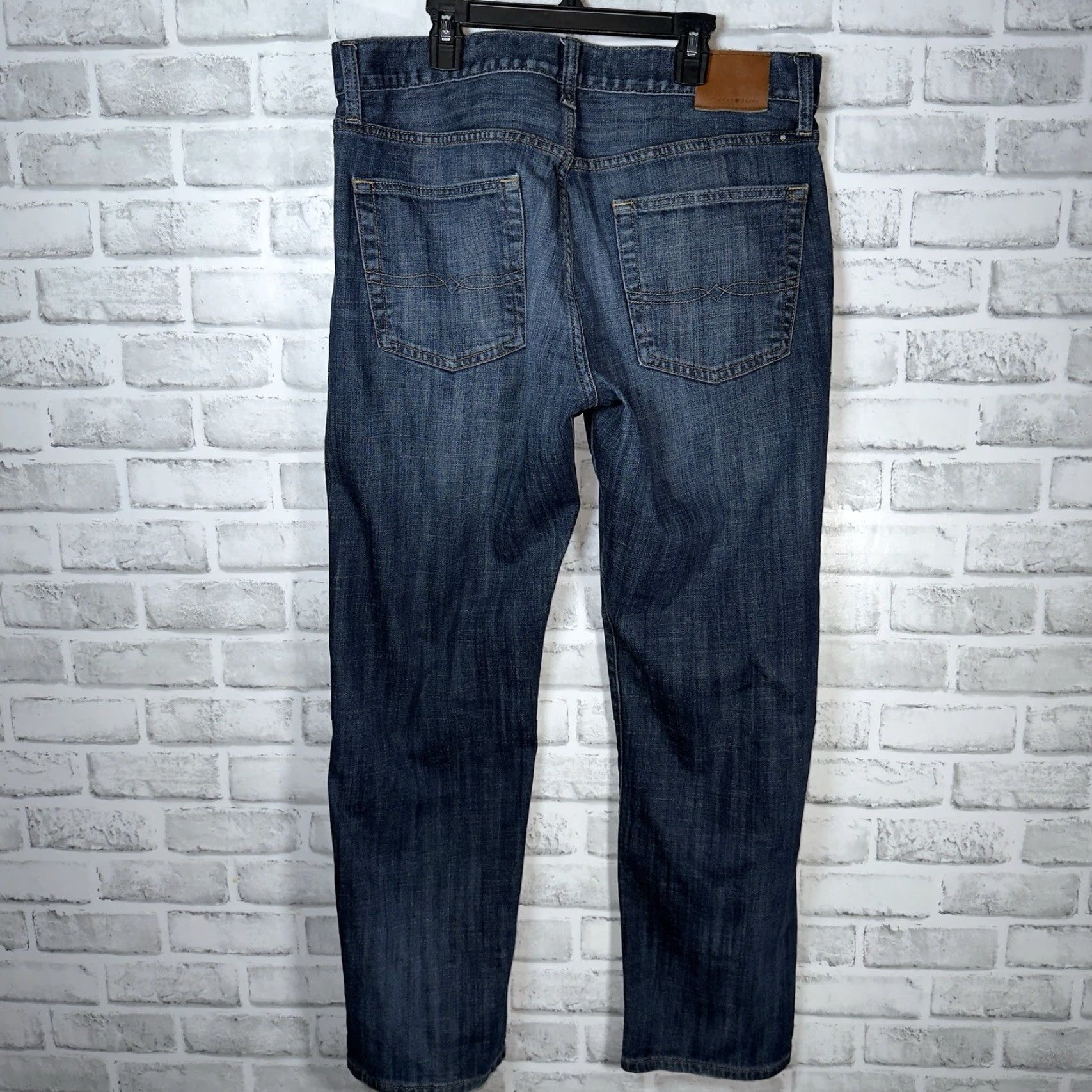 Lucky Brand Lucky Brand Blue Cotton 221 Original Straight Jeans Mens Size 34x30 Size US 34 / EU 50 - 5 Thumbnail