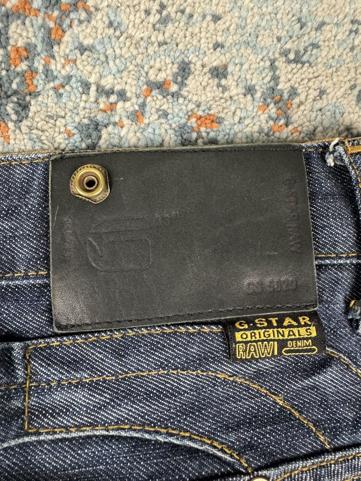 G-Star × Japanese Brand Vintage Y2K G-Star RAW radar biker denim jeans Size US 31 - 16 Thumbnail