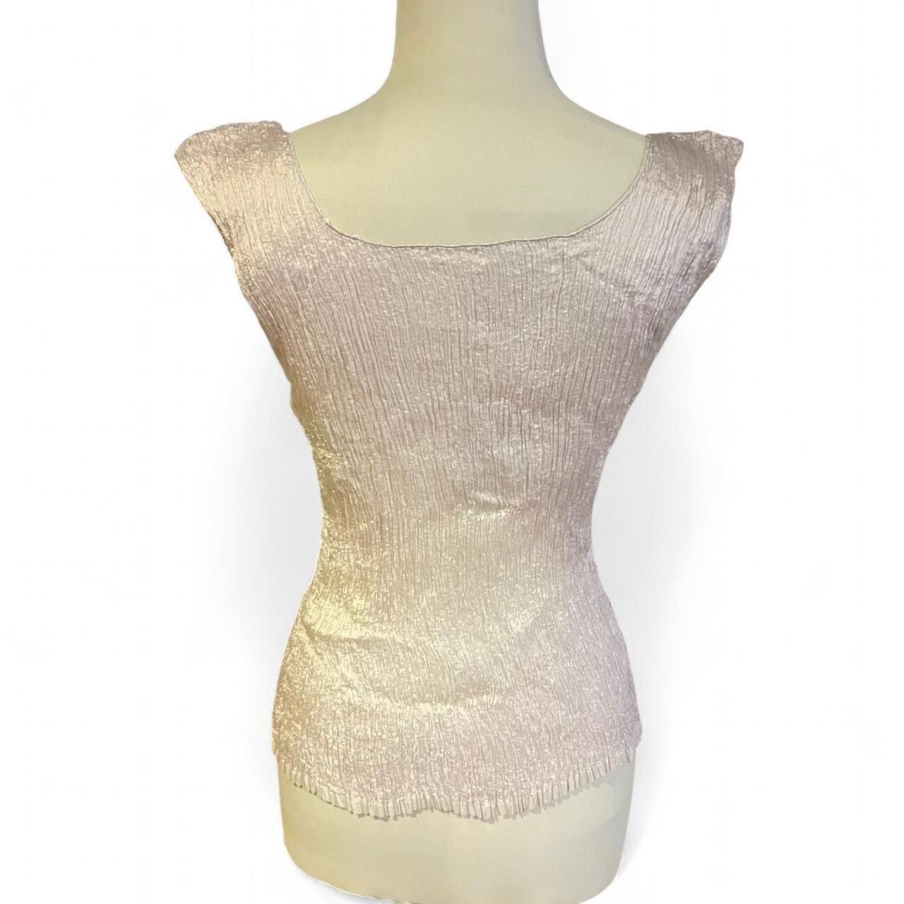 Other Vintage Y2K Pearl baby pink pleated tank top🦪 Size M / US 6-8 / IT 42-44 - 5 Thumbnail