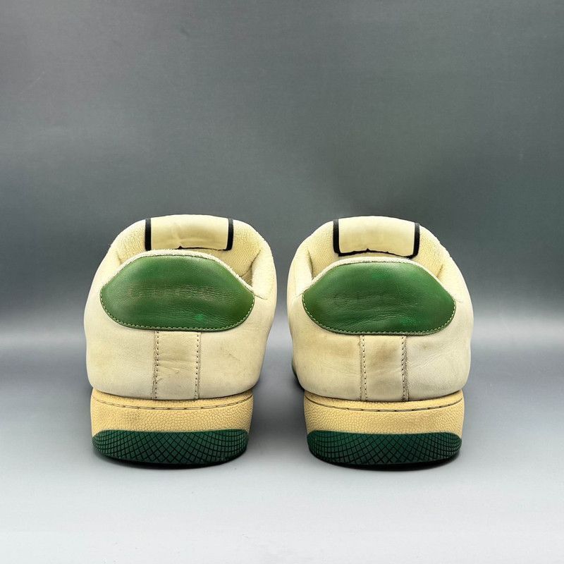 Gucci Gucci Screener Dirty Sneakers in Green Leather - Size US 10.5 / EU 43-44 - 3 Thumbnail