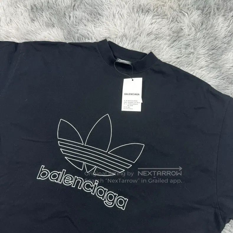 Balenciaga Balenciaga Adidas Co-branded Short Sleeve Size US M / EU 48-50 / 2 - 2 Thumbnail