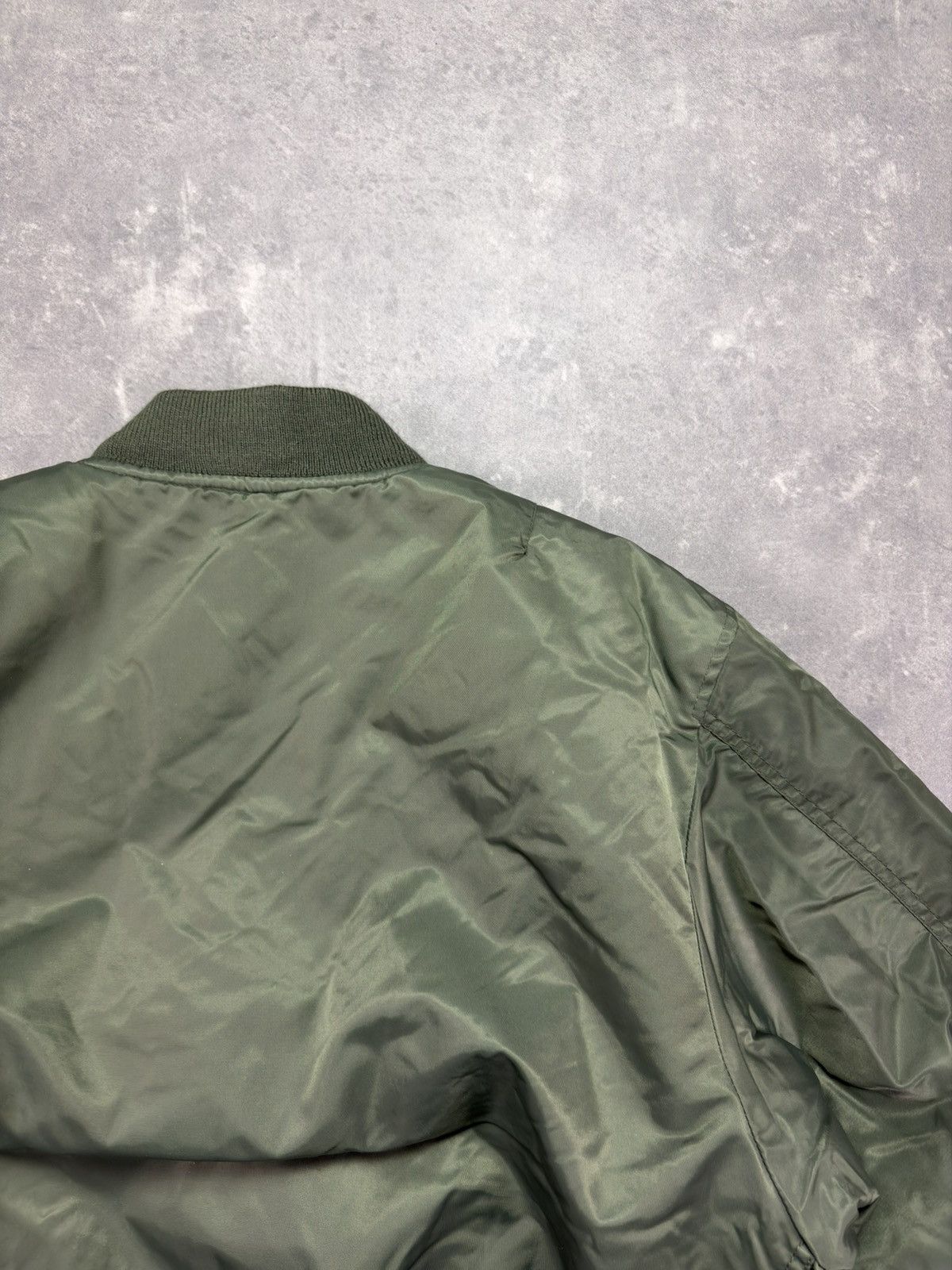 MIL-TEC Mil-Tec Vintage Khaki Green MA-1 Bomber Jacket S M Size US S / EU 44-46 / 1 - 8 Thumbnail