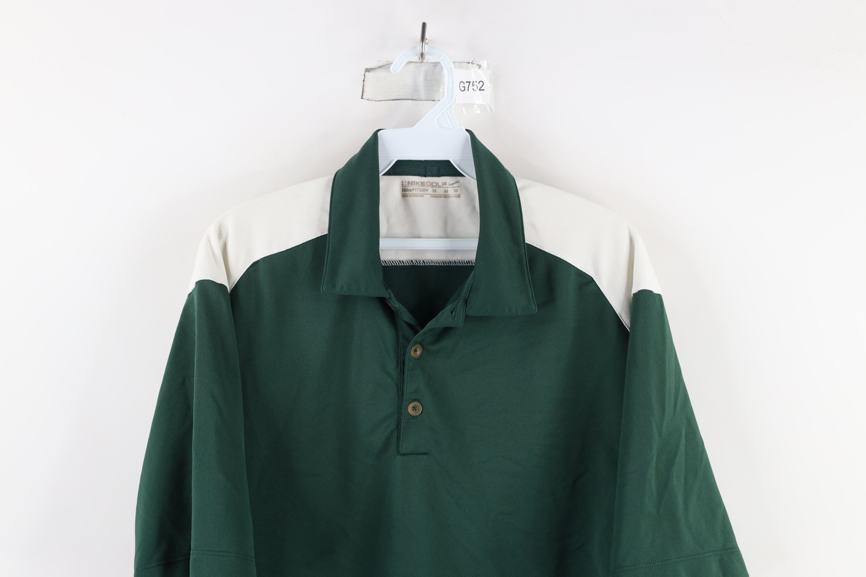 Nike × Vintage Vintage Nike Golf Mini Swoosh Collared Polo Shirt Green Size US M / EU 48-50 / 2 - 2 Thumbnail