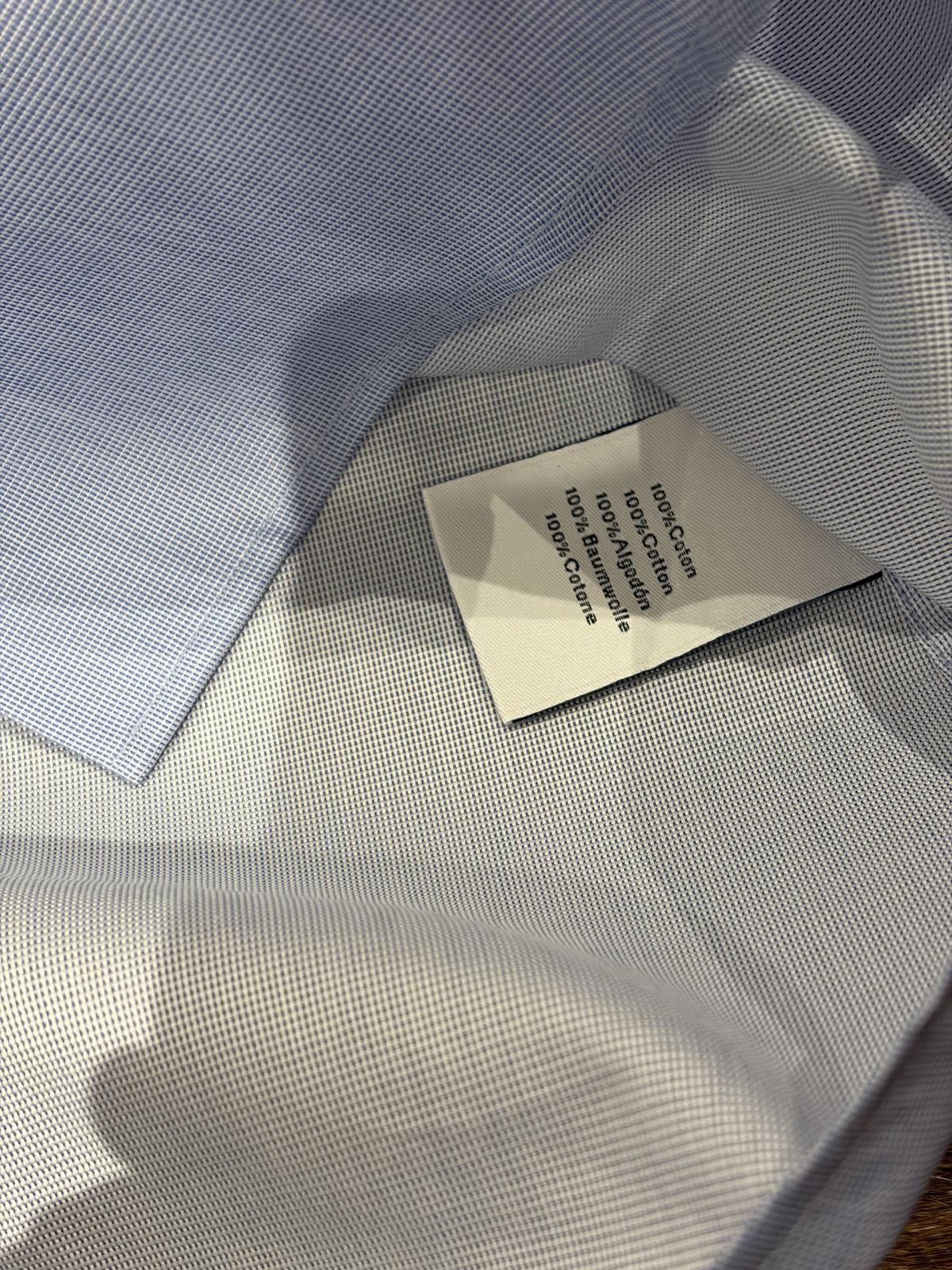 Hermes Hermès Paris Cotton Micro-Check Shirt Size US XL / EU 56 / 4 - 7 Thumbnail