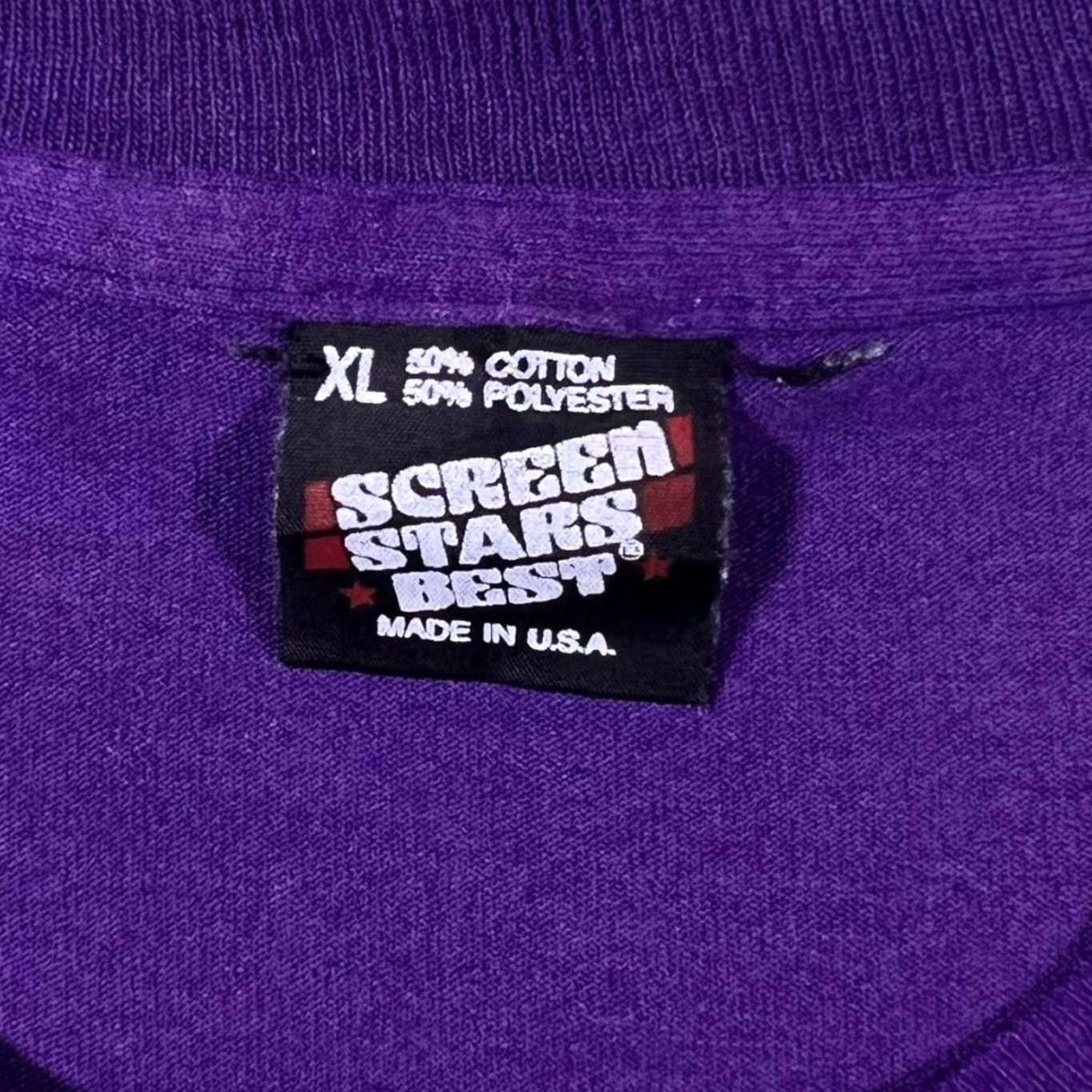 Vintage VINTAGE Screen Stars Washington D.C. T-Shirt Mens XL Purple 1991 Tourist Souvenir Single Stitch Wool? Size US XL / EU 56 / 4 - 3 Thumbnail