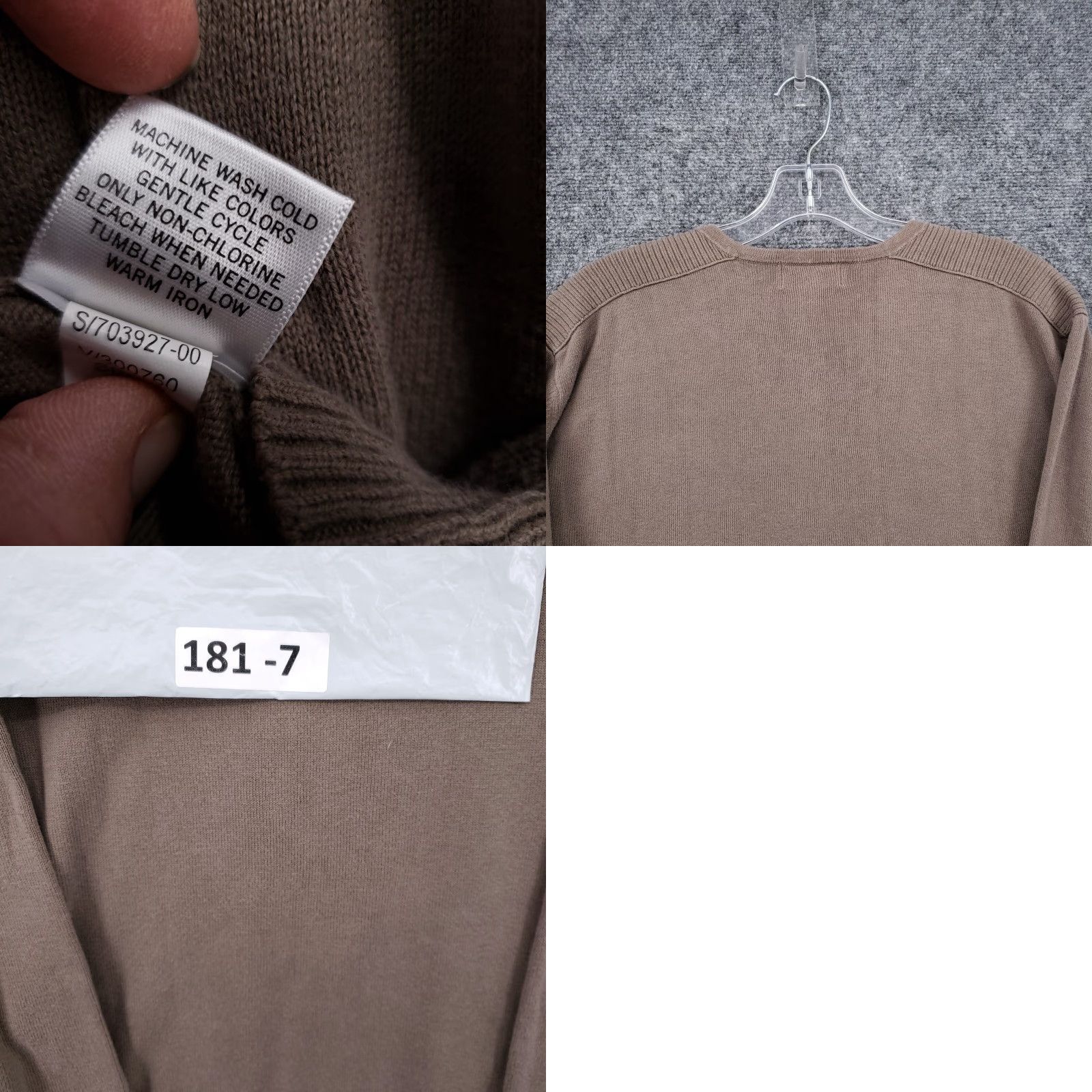 Banana Republic Banana Republic Sweatshirt Mens L Brown V-Neck Pullover Long Sleeve Size US L / EU 52-54 / 3 - 8 Thumbnail