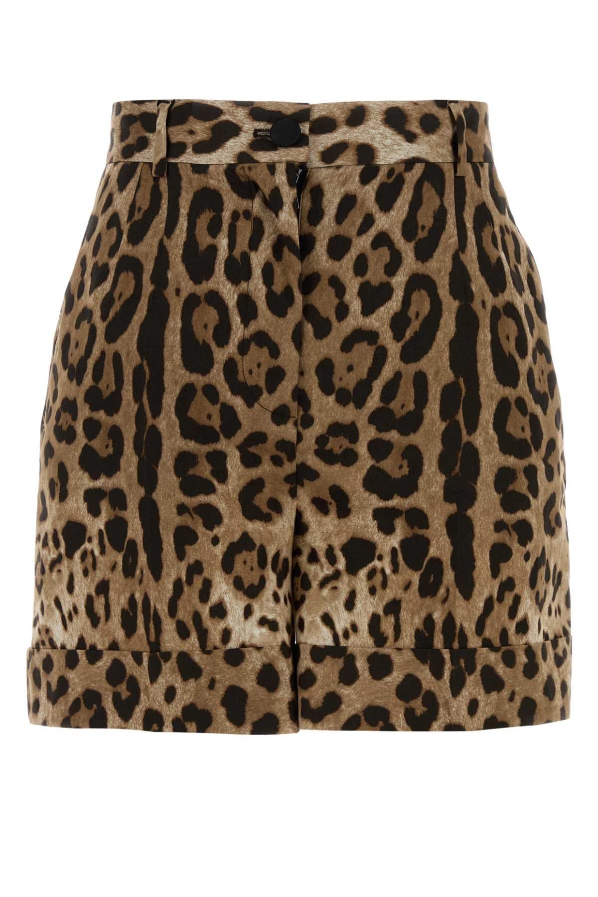 Dolce & Gabbana Printed Poplin Shorts Size 27" / US 4 / IT 40 - 1 Thumbnail