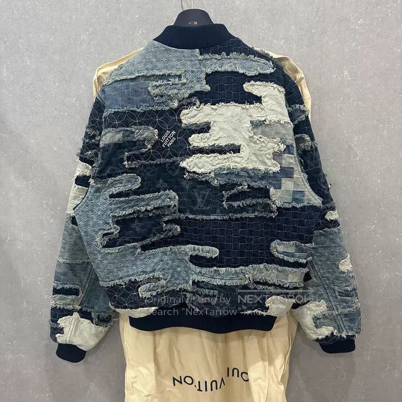 Louis Vuitton Louis Vuitton Nigo full-print patchwork denim jacket Size US L / EU 52-54 / 3 - 3 Thumbnail
