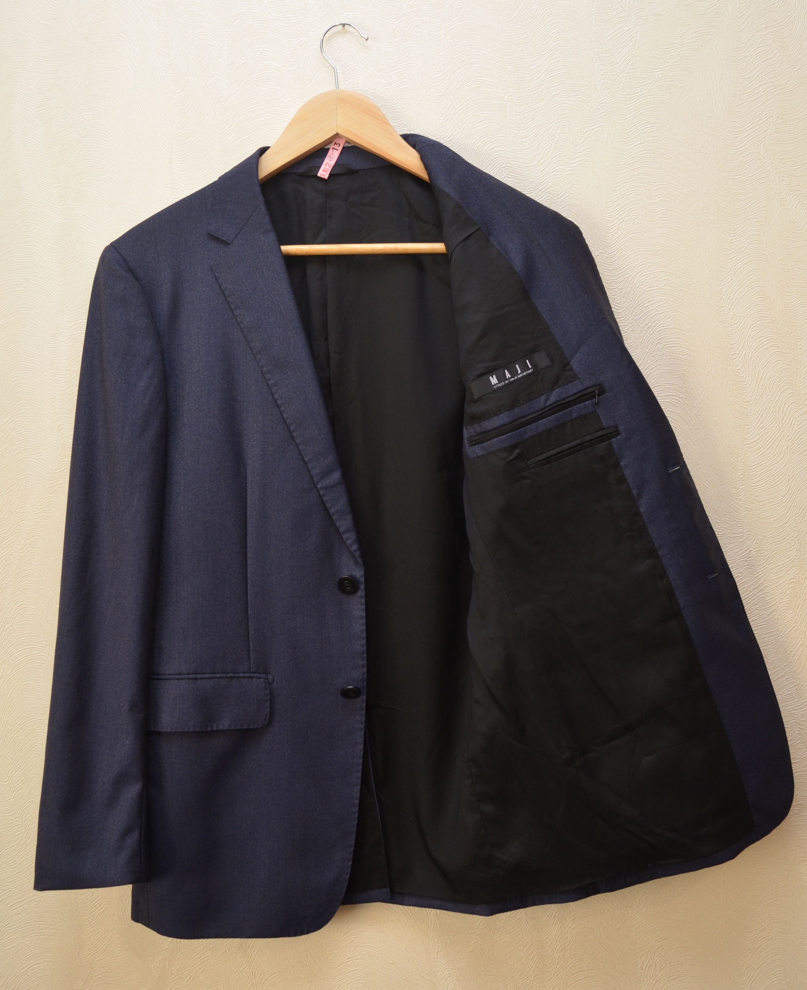 Japanese Brand × Masatomo MA-JI MASATOMO Japan Charcoal Navy Blazer 36 S Size 36S - 7 Thumbnail