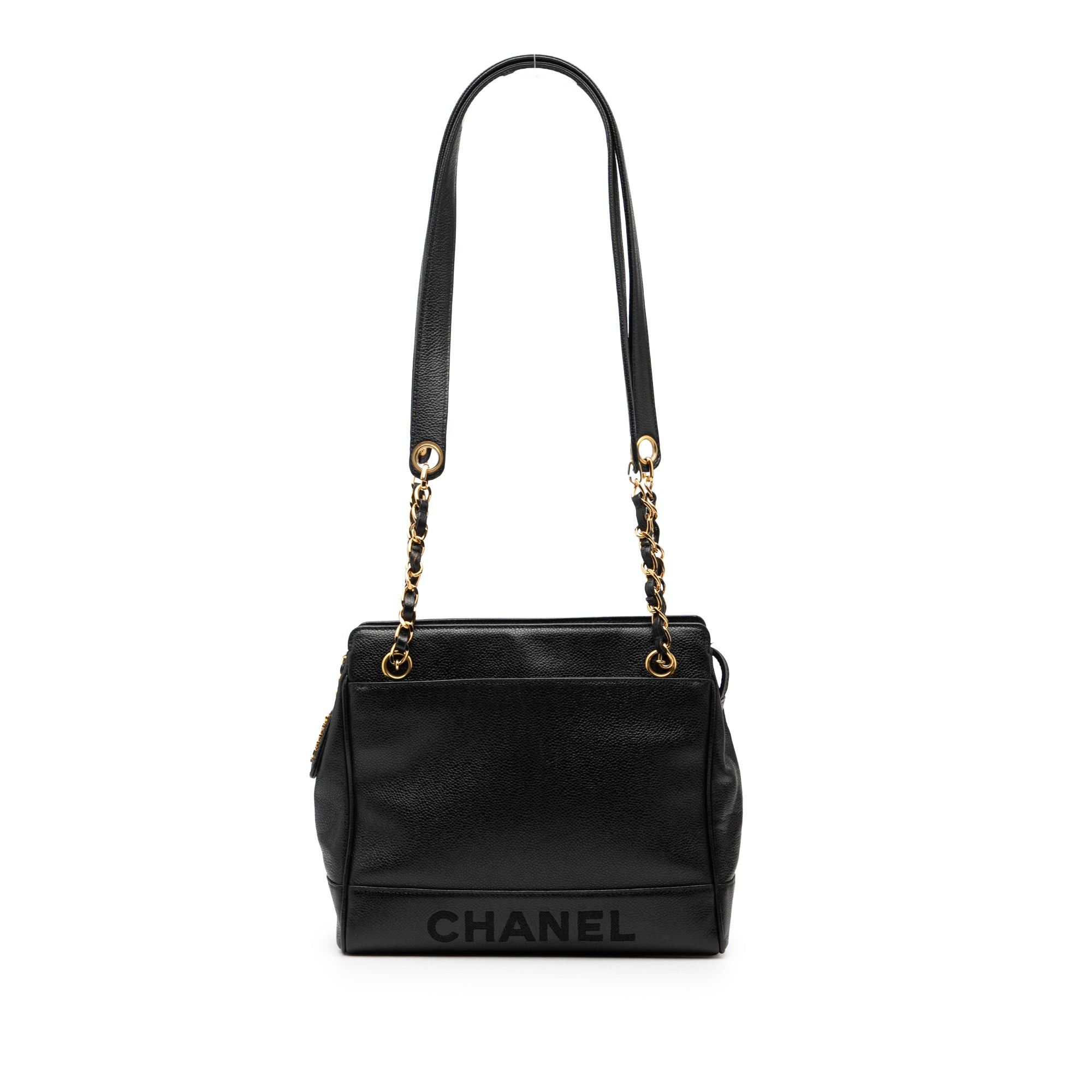 Chanel Caviar Logo Chain Shoulder Bag Size ONE SIZE - 1 Thumbnail