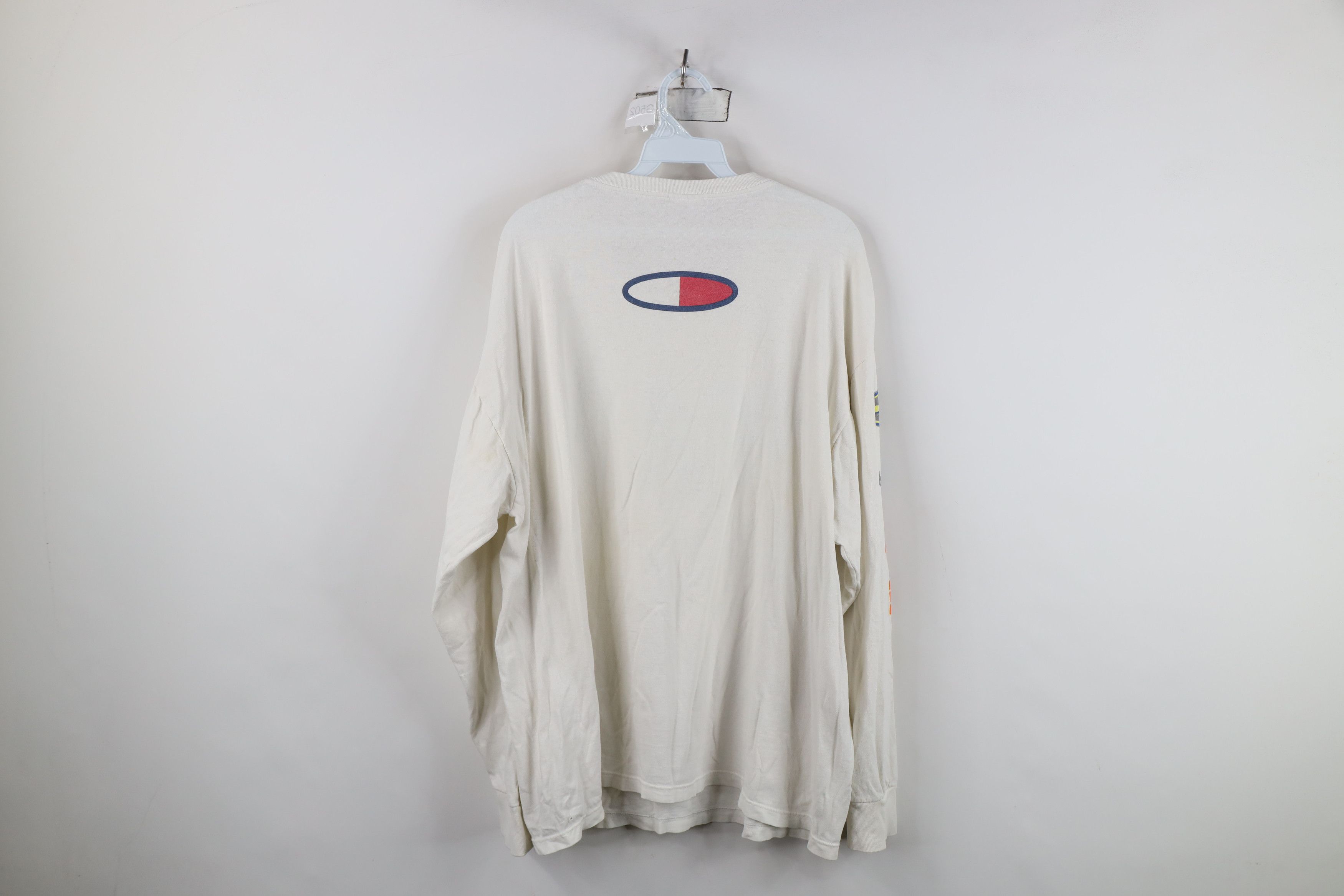 Vintage 90s Tommy Hilfiger Long Sleeve T-Shirt White USA