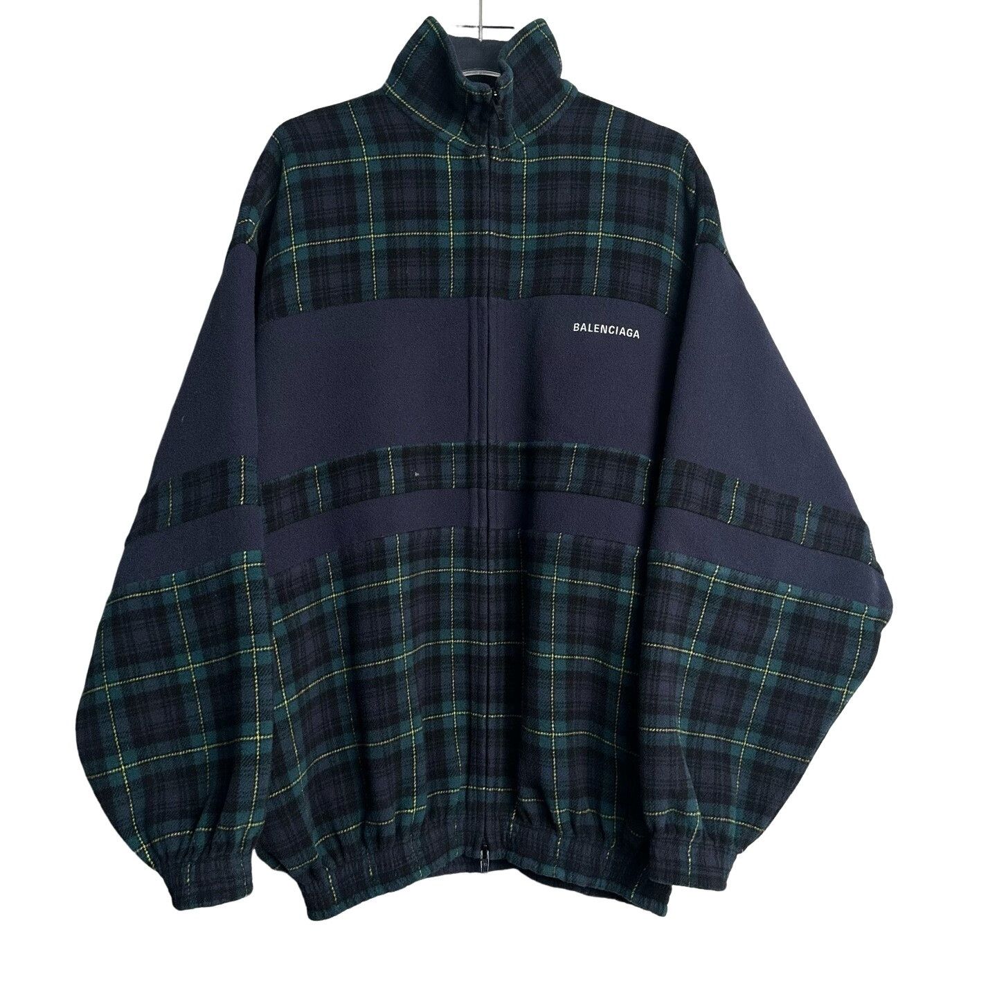 Balenciaga Balenciaga Plaid Wool Zip-Up Jacket Size 44 Size US S / EU 44-46 / 1 - 1 Thumbnail