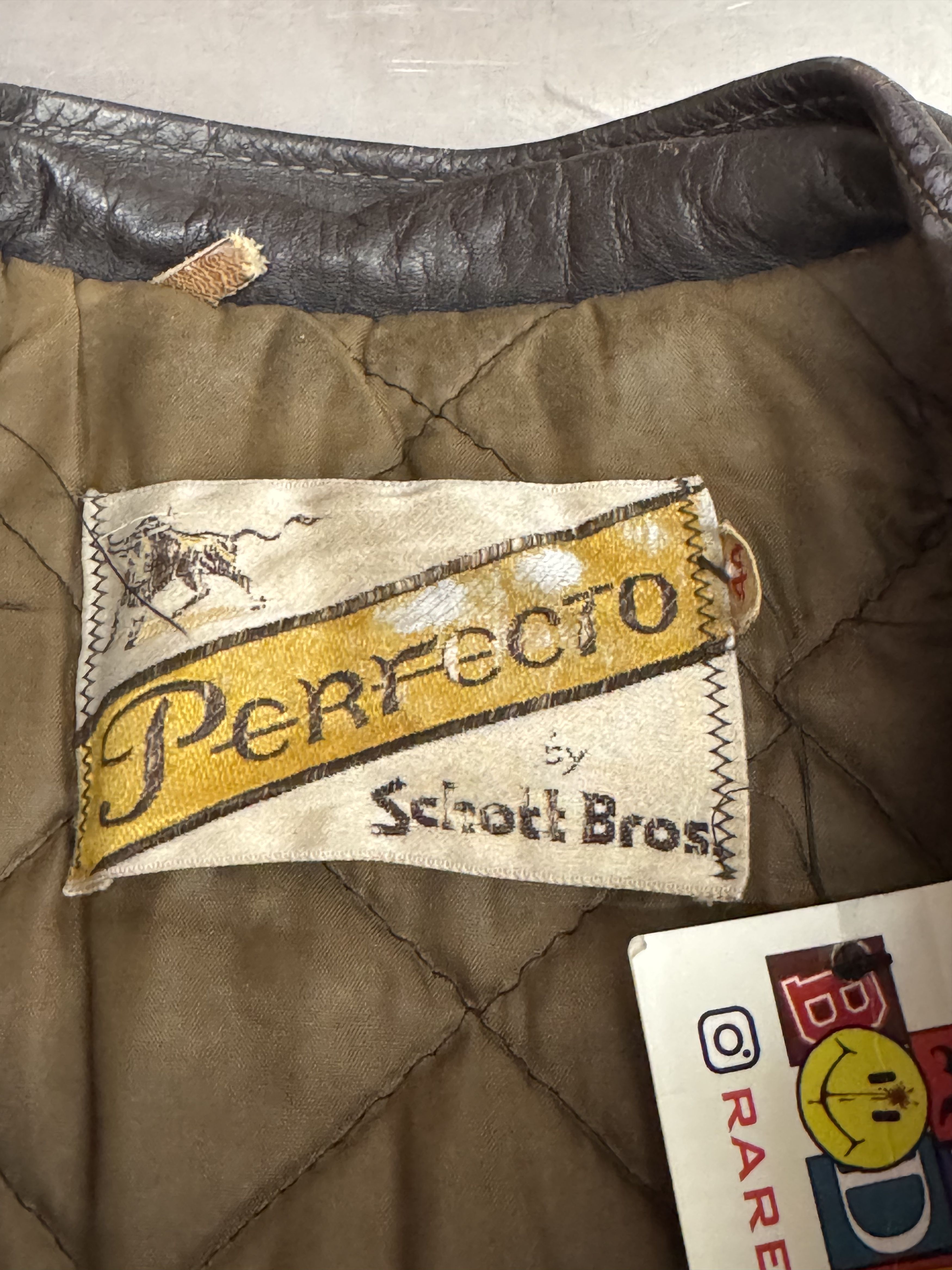 Schott Vintage Leather Moto Jacket Size US S / EU 44-46 / 1 - 2 Thumbnail