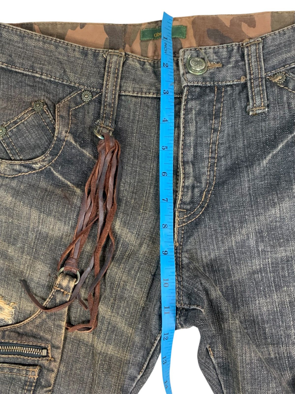 Obelisk 2000s OBELISK Gun Holster Western Flare Jeans Size US 32 / EU 48 - 10 Thumbnail