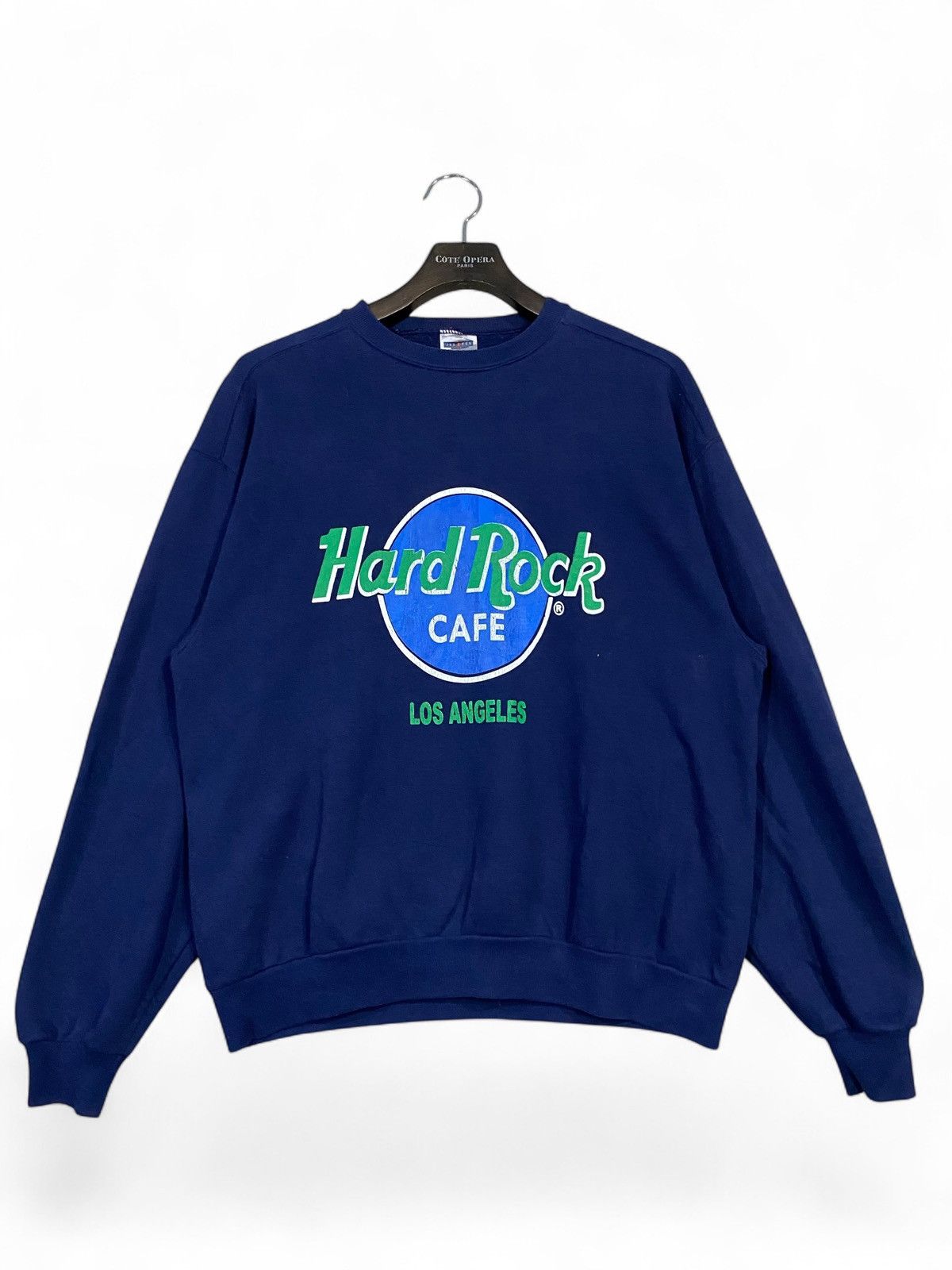 Hard Rock Cafe Vintage 90s hard rock cafe los angeles sweatshirt crewneck Size US L / EU 52-54 / 3 - 1 Thumbnail