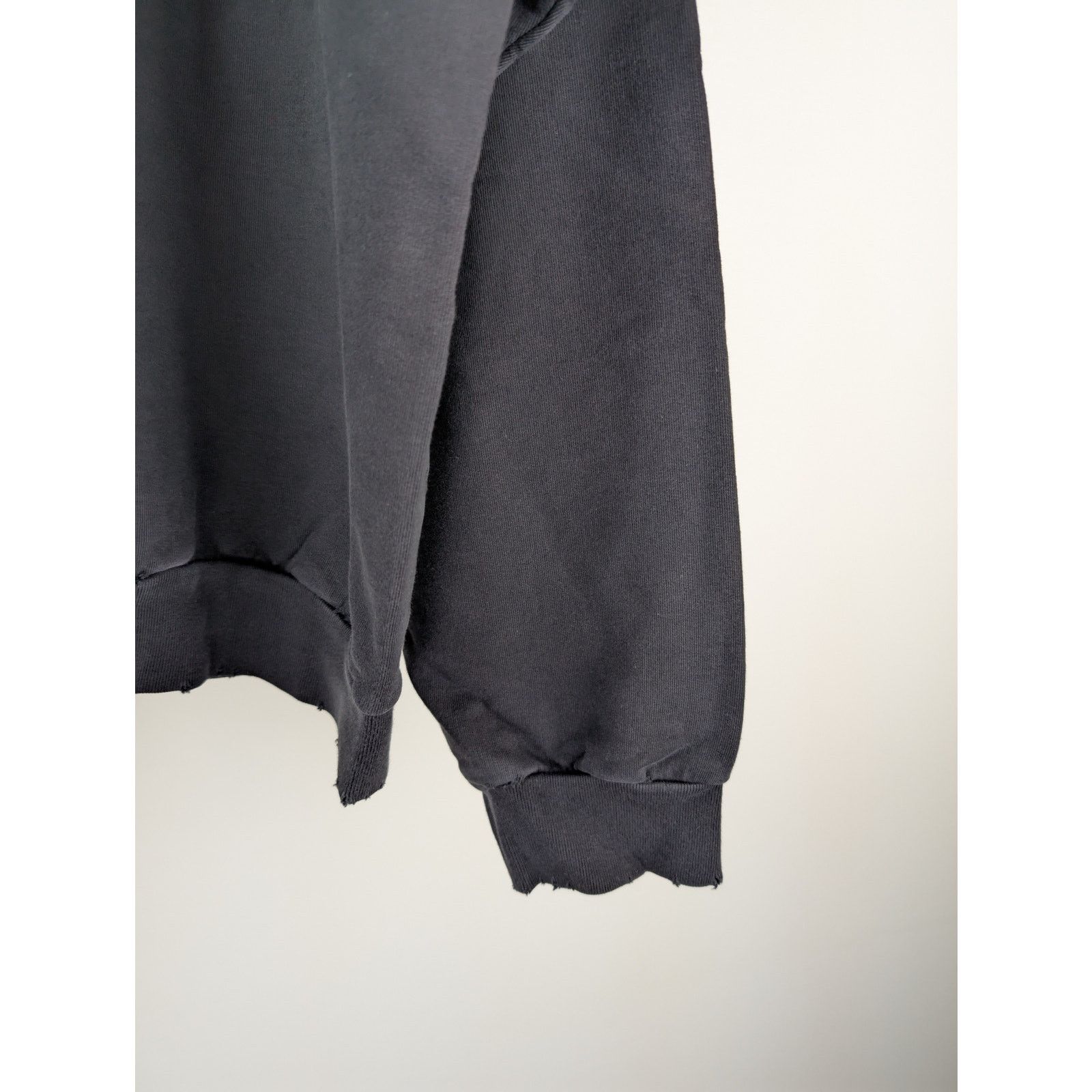 Balenciaga o1rshd1 DIY College No Pocket Medium Fit Hoodie Washed Black Size US M / EU 48-50 / 2 - 12 Thumbnail
