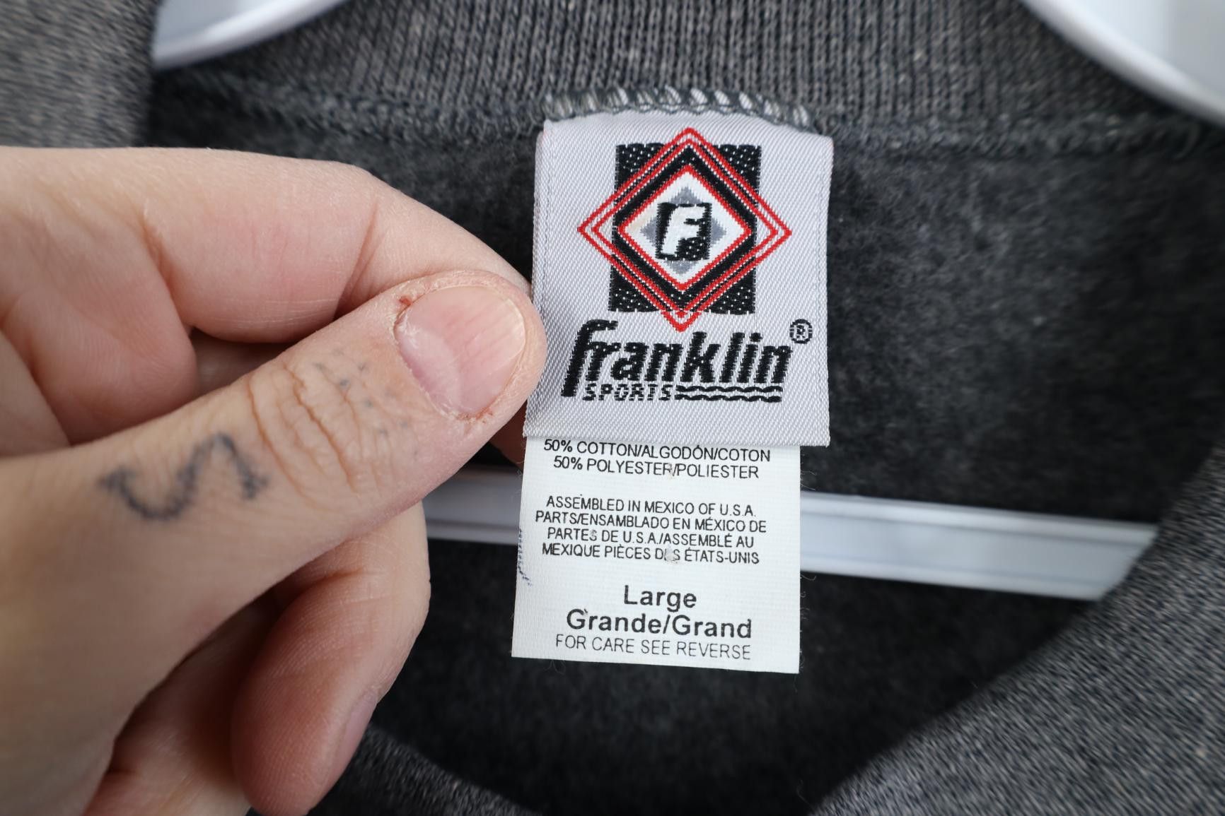 Vintage Deadstock Vintage 90s Streetwear Heavyweight Sweatshirt Gray Size US L / EU 52-54 / 3 - 9 Thumbnail