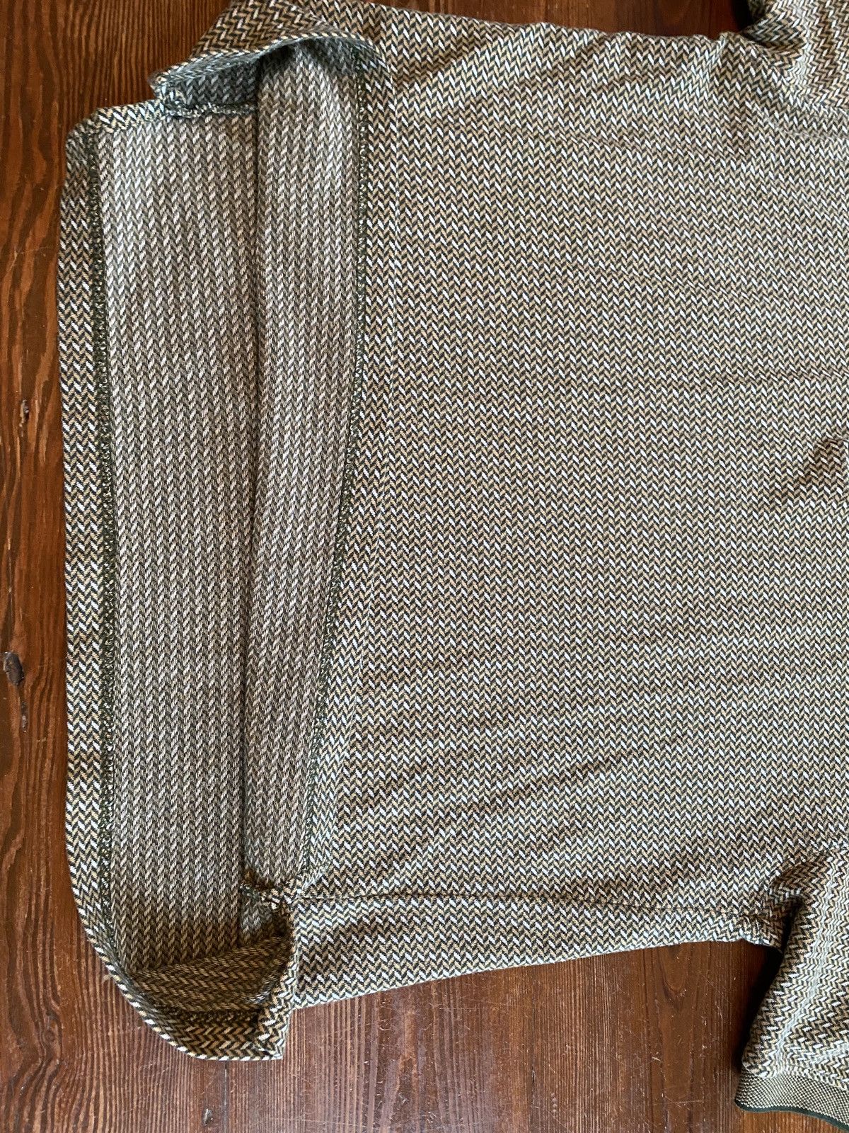 Northwest Territory × Vintage Vintage 90’s Northwest Territory Green Zigzag Knit Golf Polo Size US XL / EU 56 / 4 - 4 Thumbnail