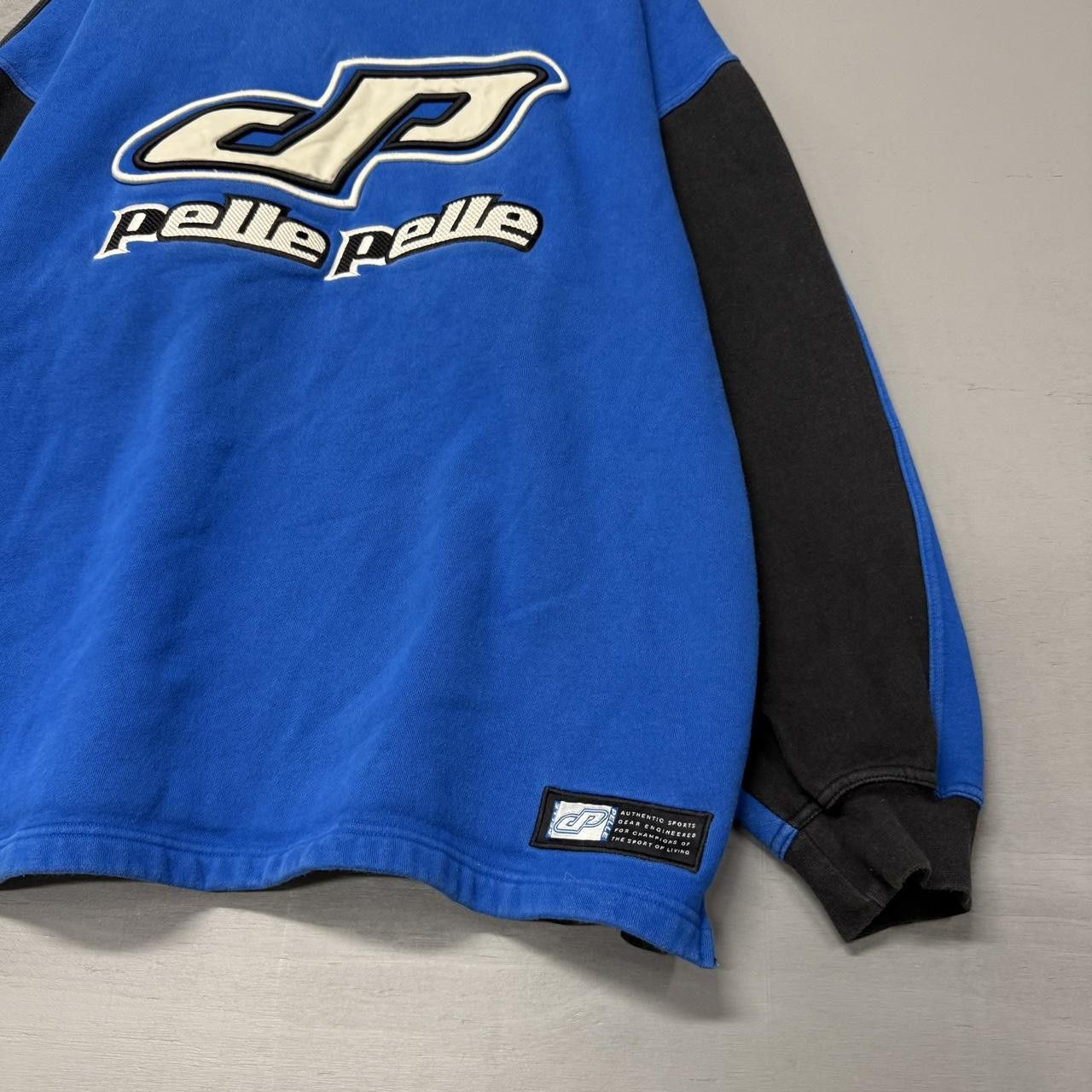 Pelle Pelle Pelle Pelle Y2K Blue Embroidered Marc Buchanan Sweatshirt XL Size US XL / EU 56 / 4 - 2 Thumbnail