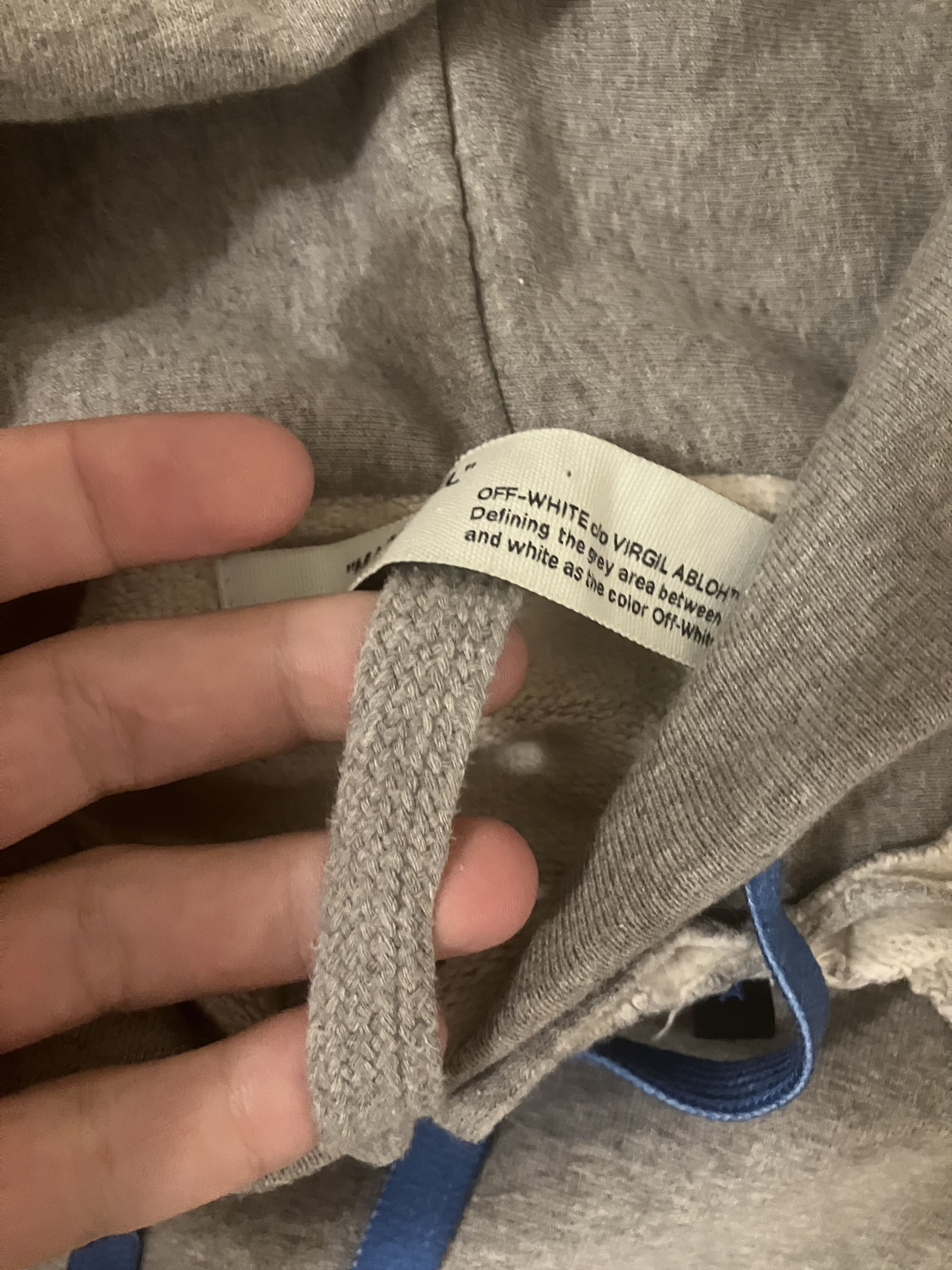 Off-White Off-White gradient arrow hoodie blue/grey Size US S / EU 44-46 / 1 - 12 Thumbnail