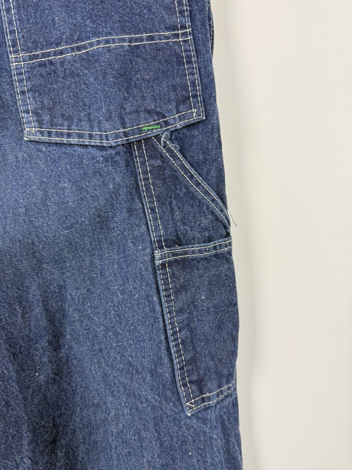 Vintage 1980ʼs Vintage Big Smith Blue Denim Bib Overalls 30X30 Size US 30 / EU 46 - 12 Thumbnail