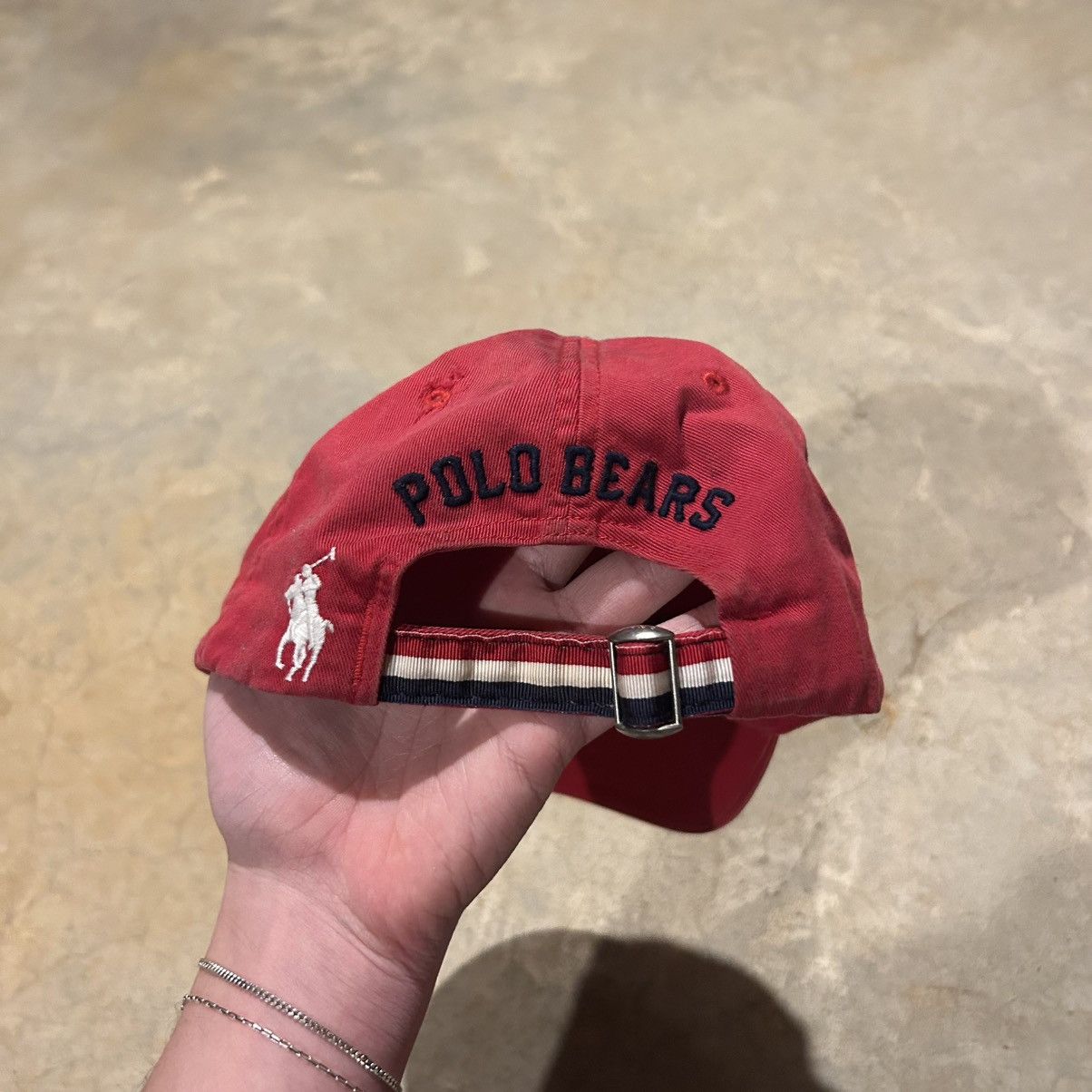 Polo Ralph Lauren × Vintage Rare Vintage Polo Ralph Lauren Polo Bear Script Baseball Cap Size ONE SIZE - 5 Thumbnail