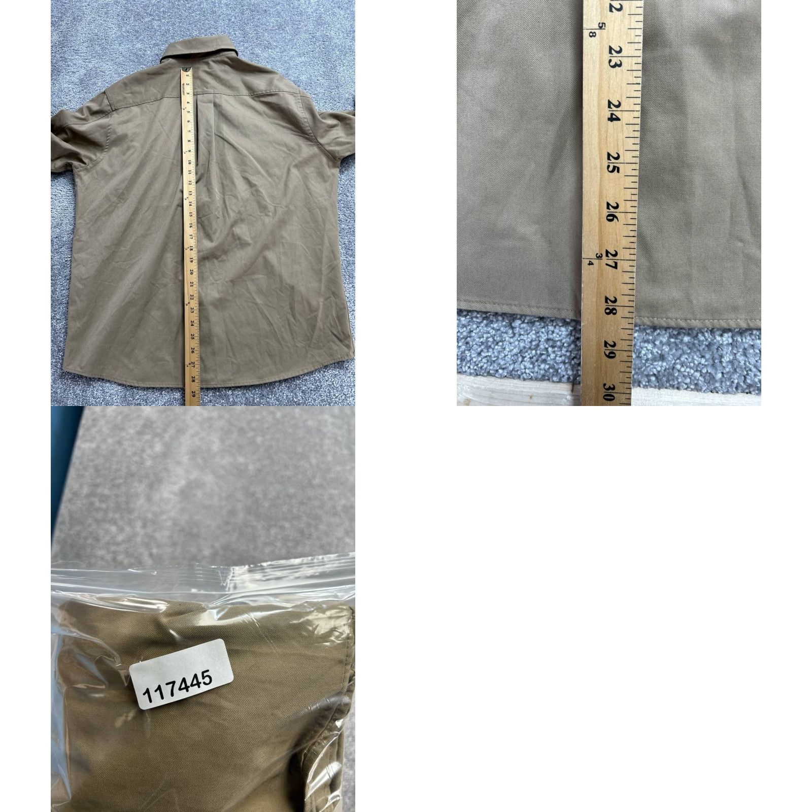 Zara Zara Button-Up Shirt Mens M Brown Flannel Wool Pockets Pleated Casual Fall Winter Spring Size US M / EU 48-50 / 2 - 8 Thumbnail