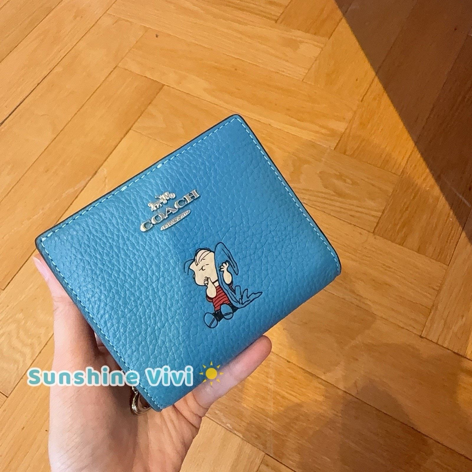 Coach NWT Coach x Peanuts 2025 Snap Wallet CBN91 Linus Blue Size ONE SIZE - 1 Thumbnail