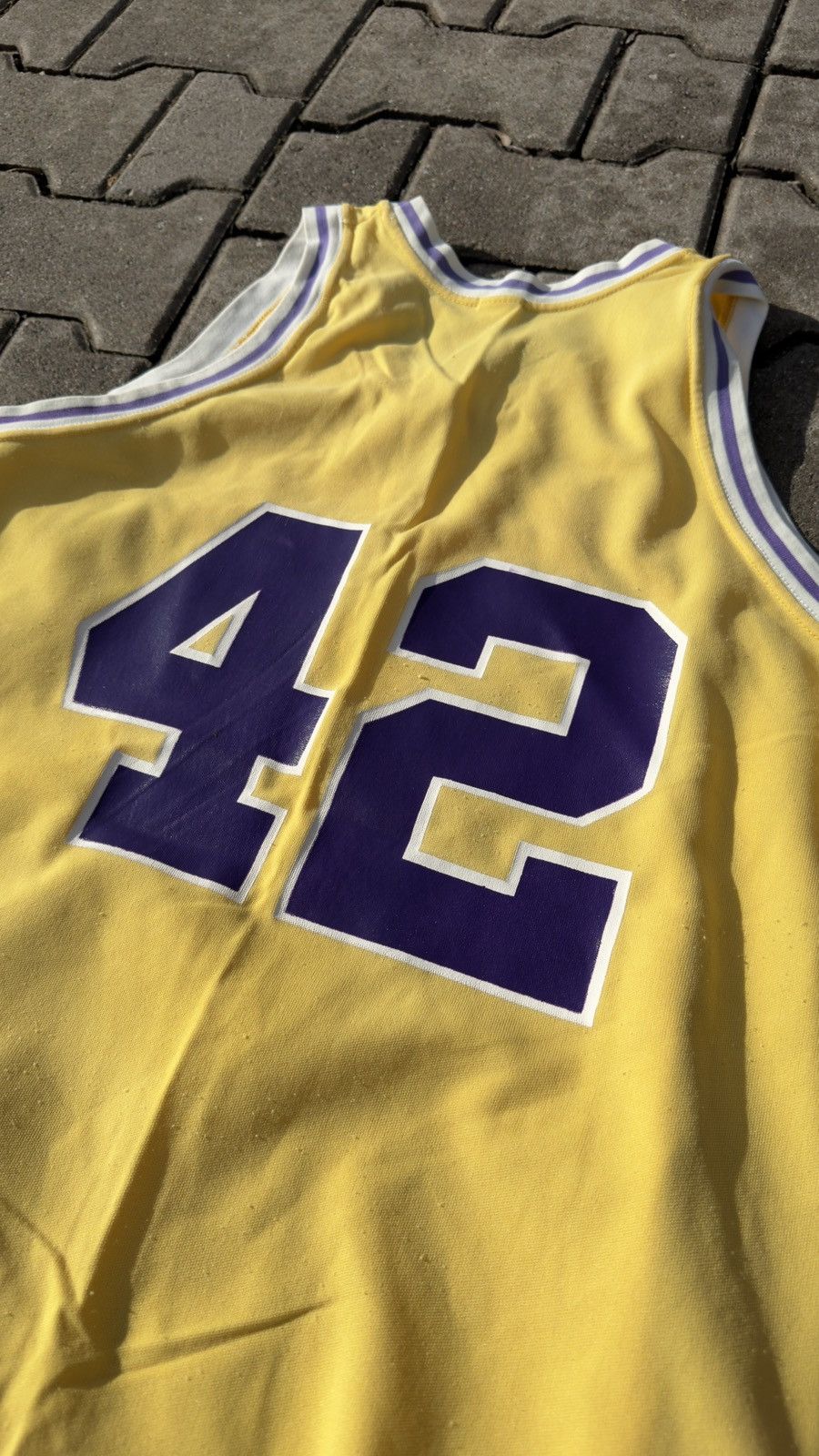 Vintage Jersey Lakers 80s Vintage Rare 42 Number James Worthy Size US XL / EU 56 / 4 - 13 Thumbnail