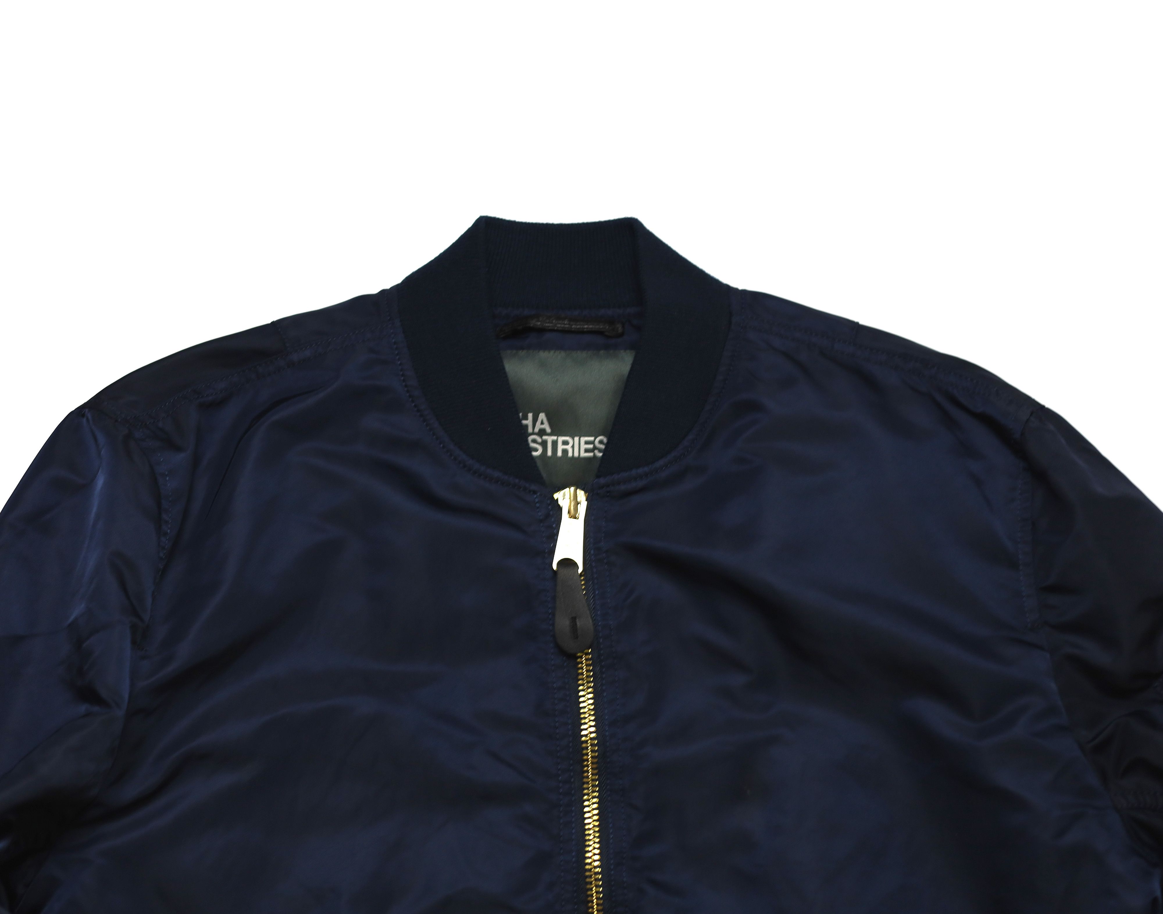 Alpha Industries Alpha Industries MA-1 Flight Bomber Jacket Navy Size US XL / EU 56 / 4 - 4 Thumbnail