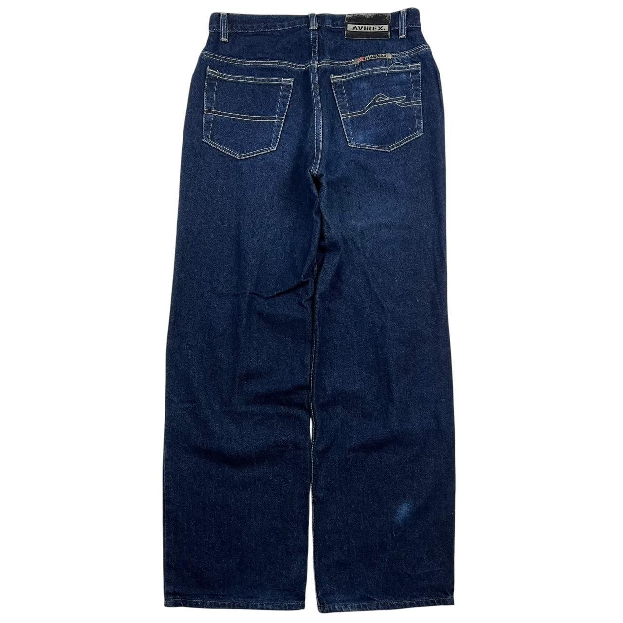 Avirex Vintage Avirex Baggy Embroidered Jeans - Waist: 31” Size US 31 - 1 Thumbnail