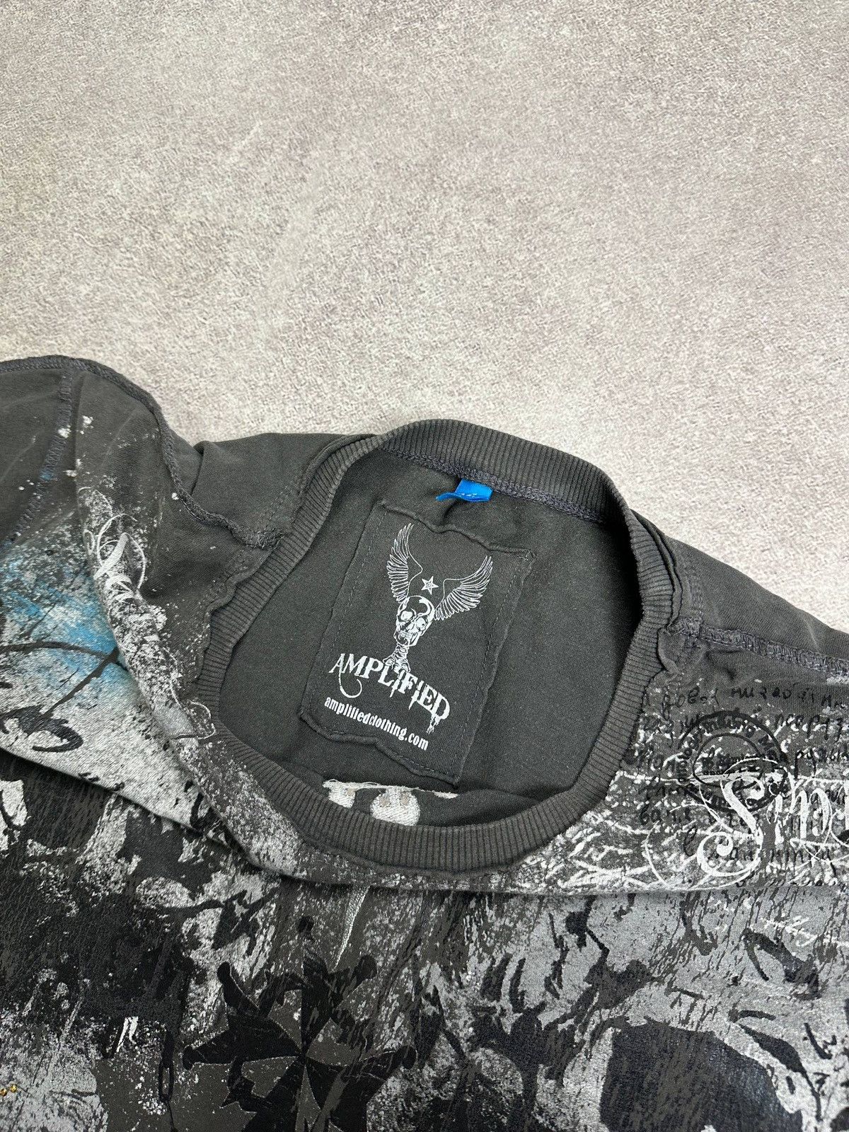 Affliction Vintage Amplified Affliction Y2K All Over Print T-shirt XXL Size US XXL / EU 58 / 5 - 4 Thumbnail