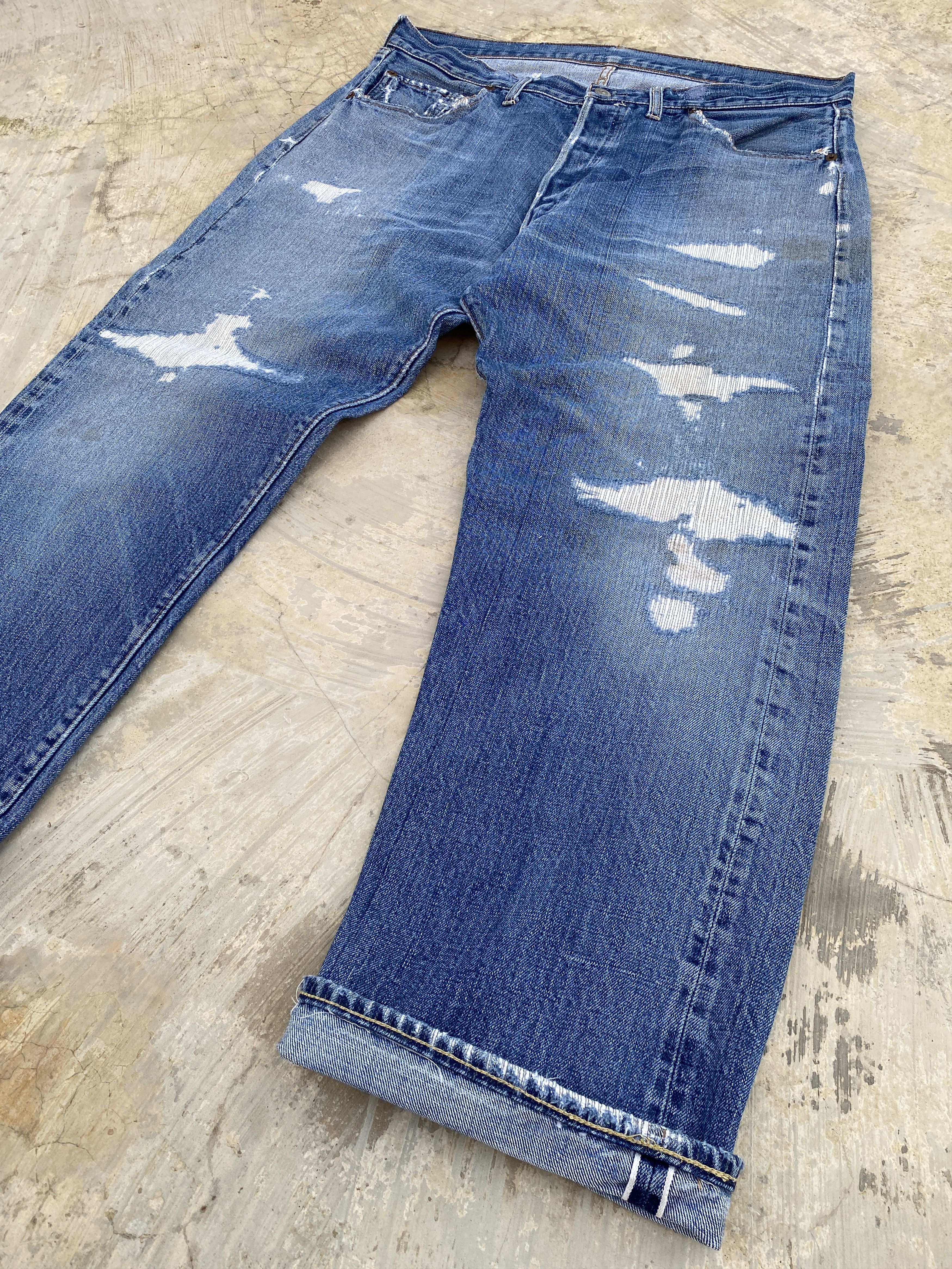 Levi's Vintage 70s Levis 501 Big E #2 Redline Selvedge Jeans Size US 36 / EU 52 - 5 Thumbnail