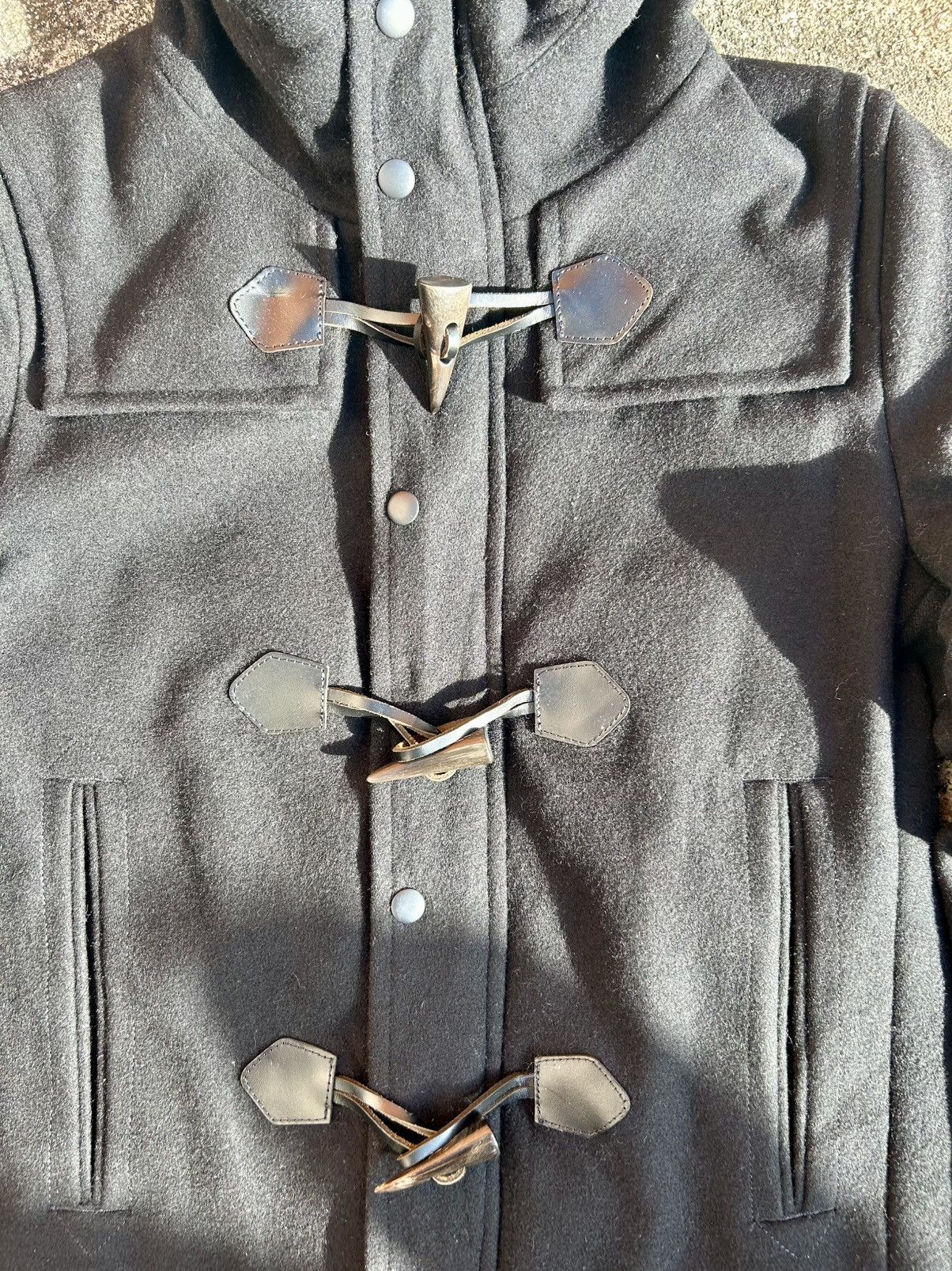 Other UNION STATION COLLECTIVE Lamb Nylon Knit Duffel Coat Size US S / EU 44-46 / 1 - 2 Thumbnail