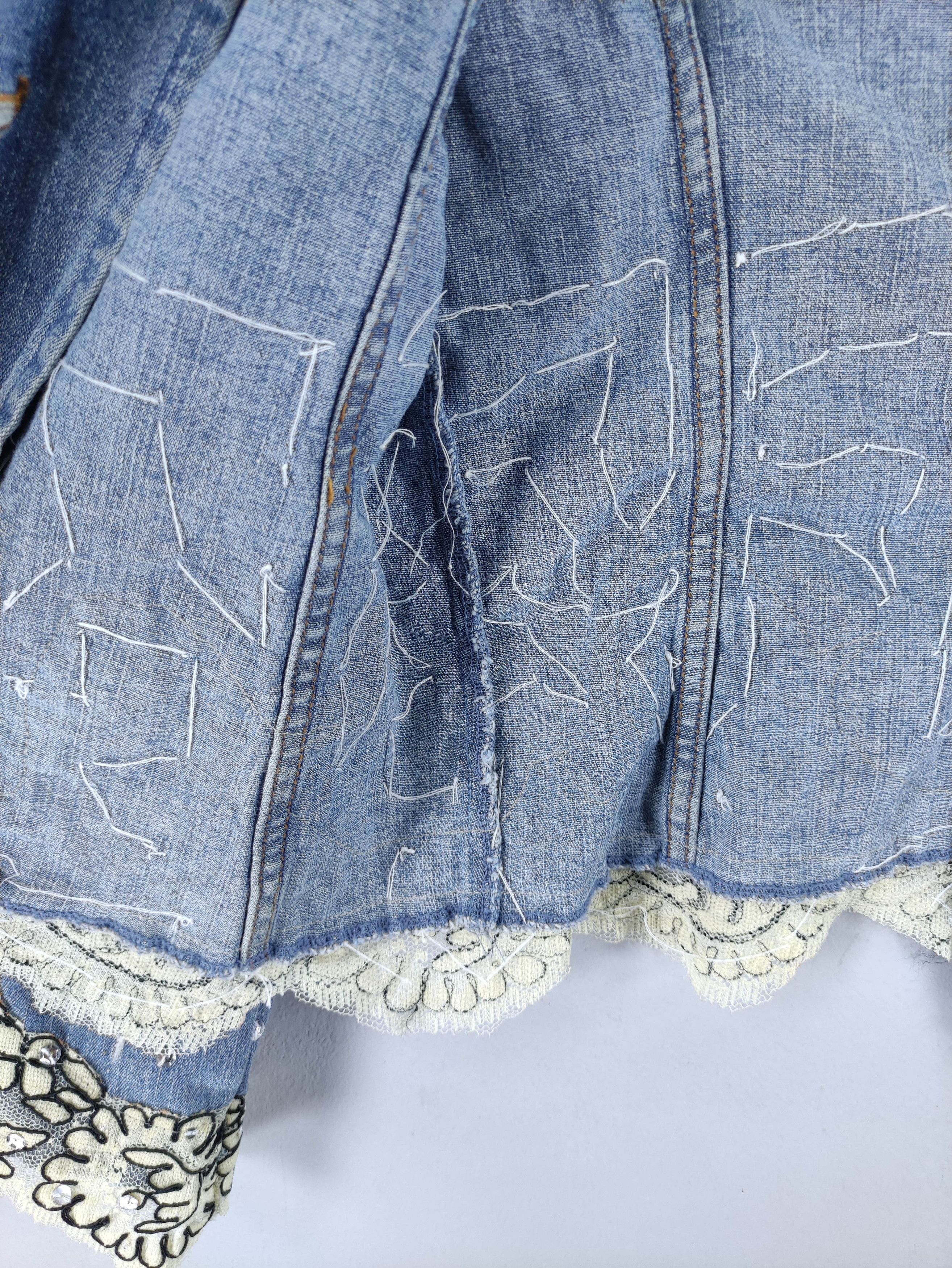 Japanese Brand Vintage Sachet Denim Cardigan Jacket Size XXS / US 00 / IT 34 - 4 Thumbnail