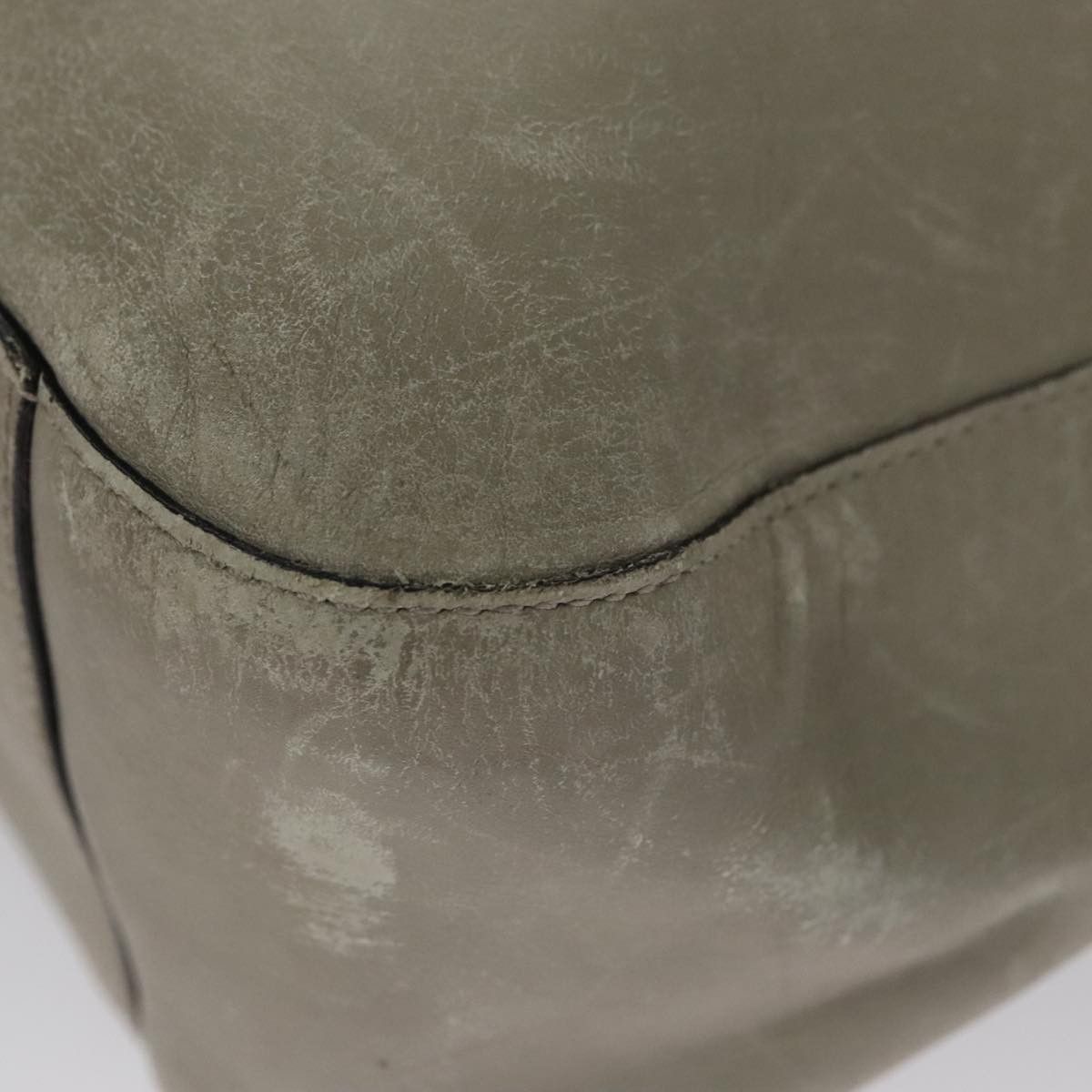 Prada PRADA Shoulder Bag Leather Plastic Gray Dark Brown Size ONE SIZE - 16 Thumbnail
