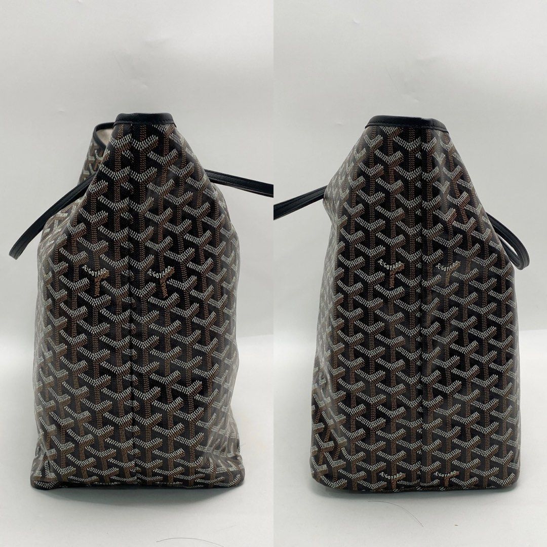Goyard Noir Saint Louis GM Tote Bag