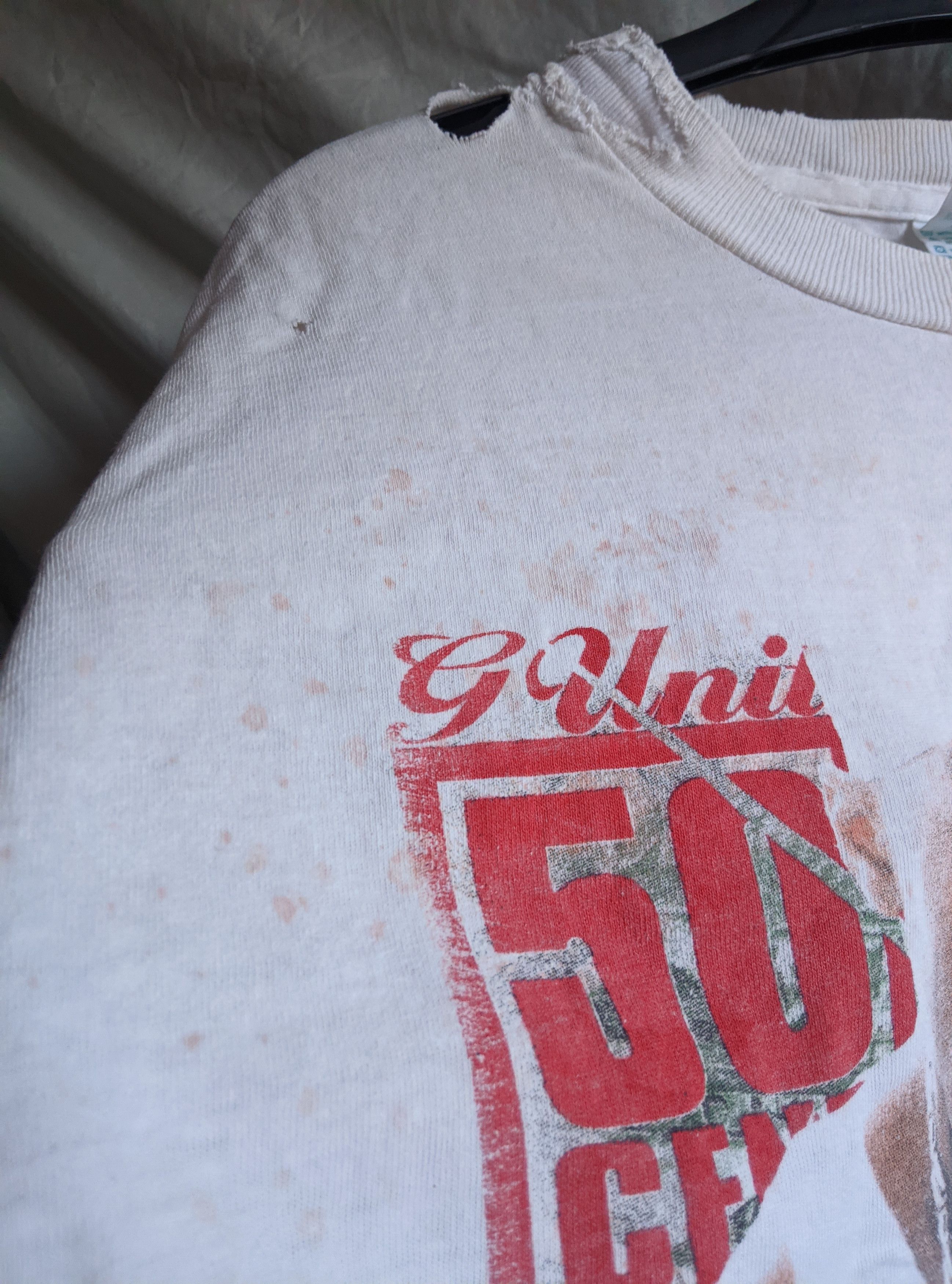 Rap Tees Vintage 2003 thrashed jayz 50cent raptee distressed ERD Size US L / EU 52-54 / 3 - 7 Thumbnail