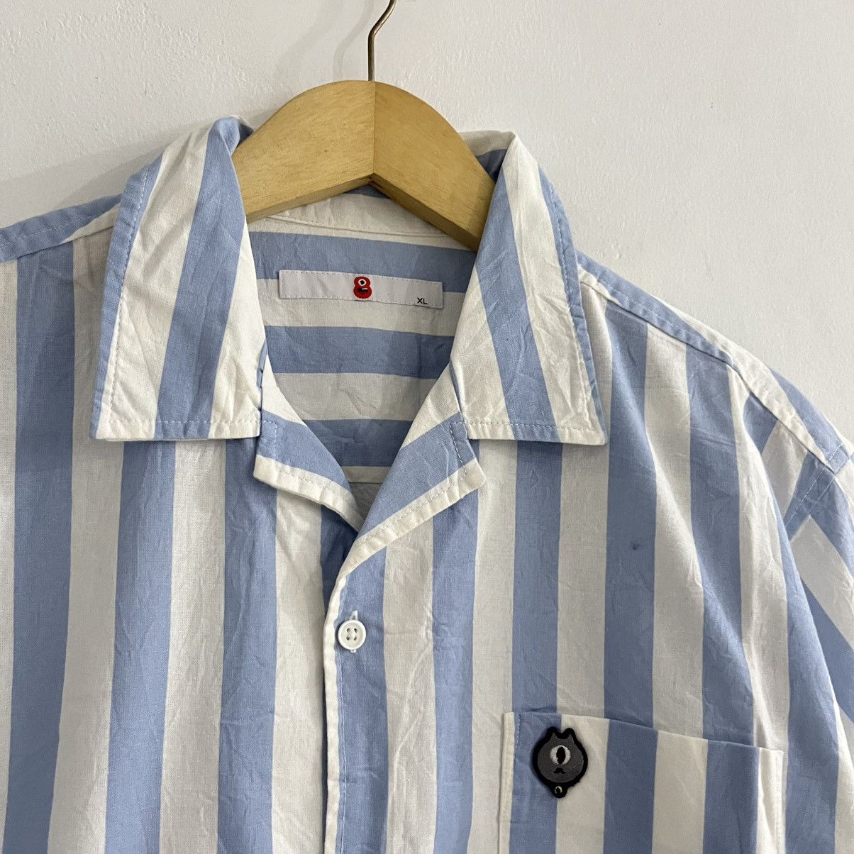Japanese Brand Uknown - Striped Iconic Shirt Size US XL / EU 56 / 4 - 4 Thumbnail