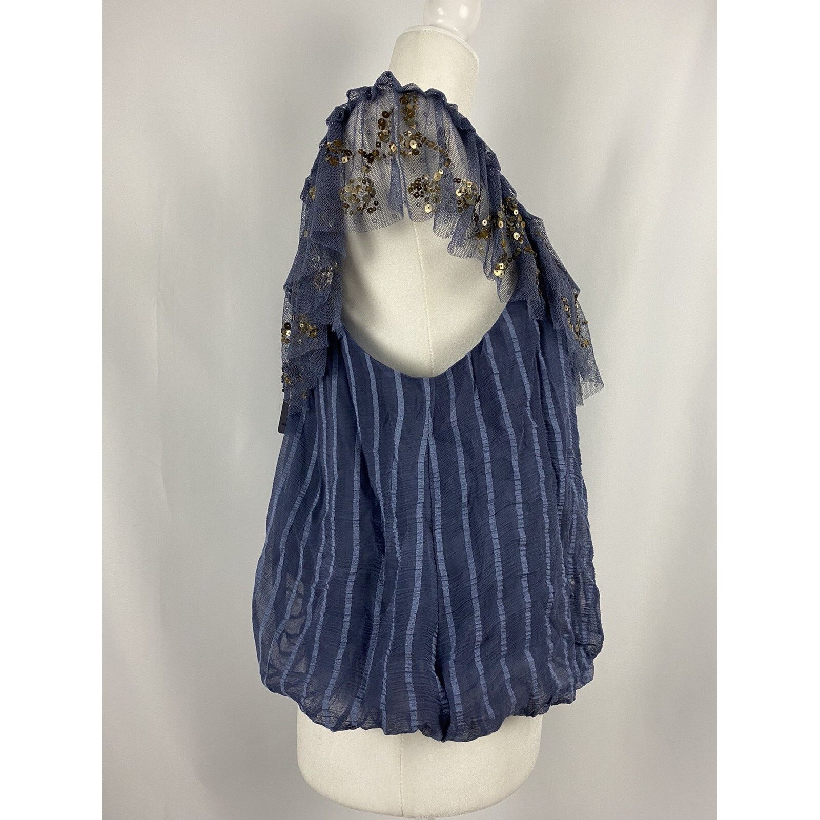 Free People Free People Elisas Of The Sholder Top Wild Blue A003037 Size S / US 4 / IT 40 - 4 Thumbnail