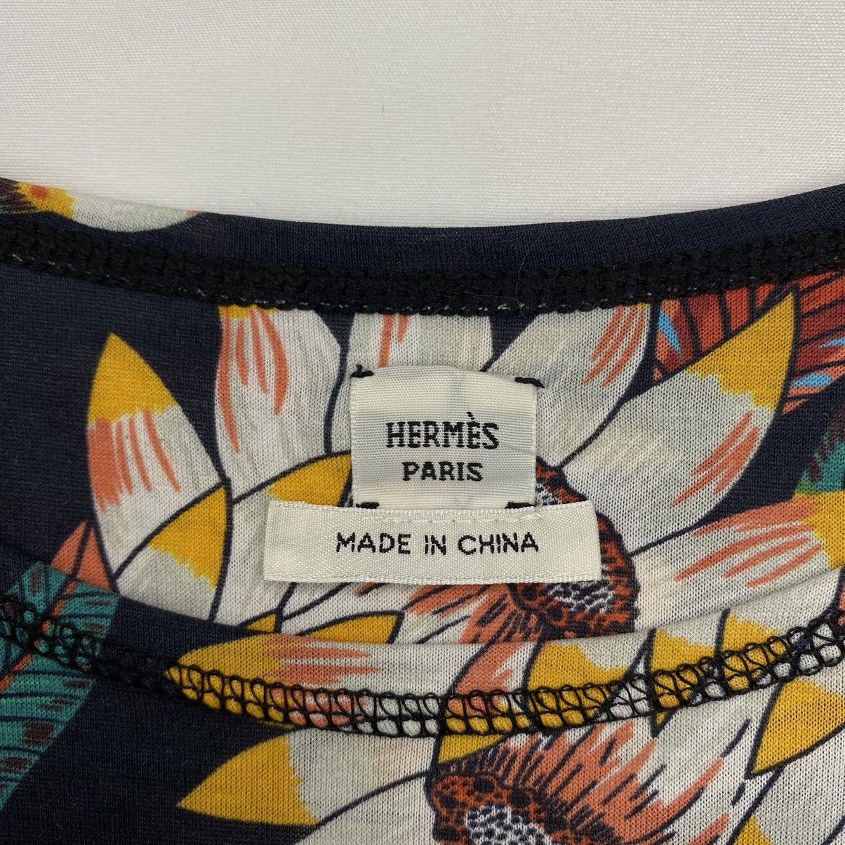 Hermes Floral Printed Tee