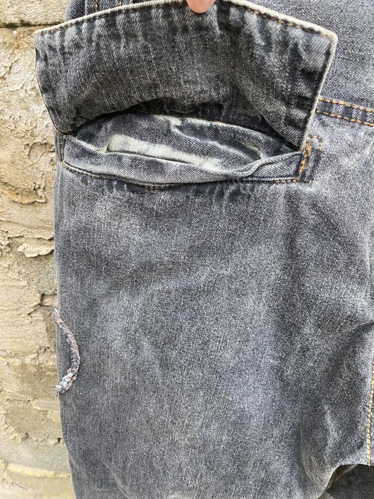 Japanese Brand Tough Jeansmith Lion Patch Banana Bootcut Jeans Size US 30 / EU 46 - 9 Thumbnail