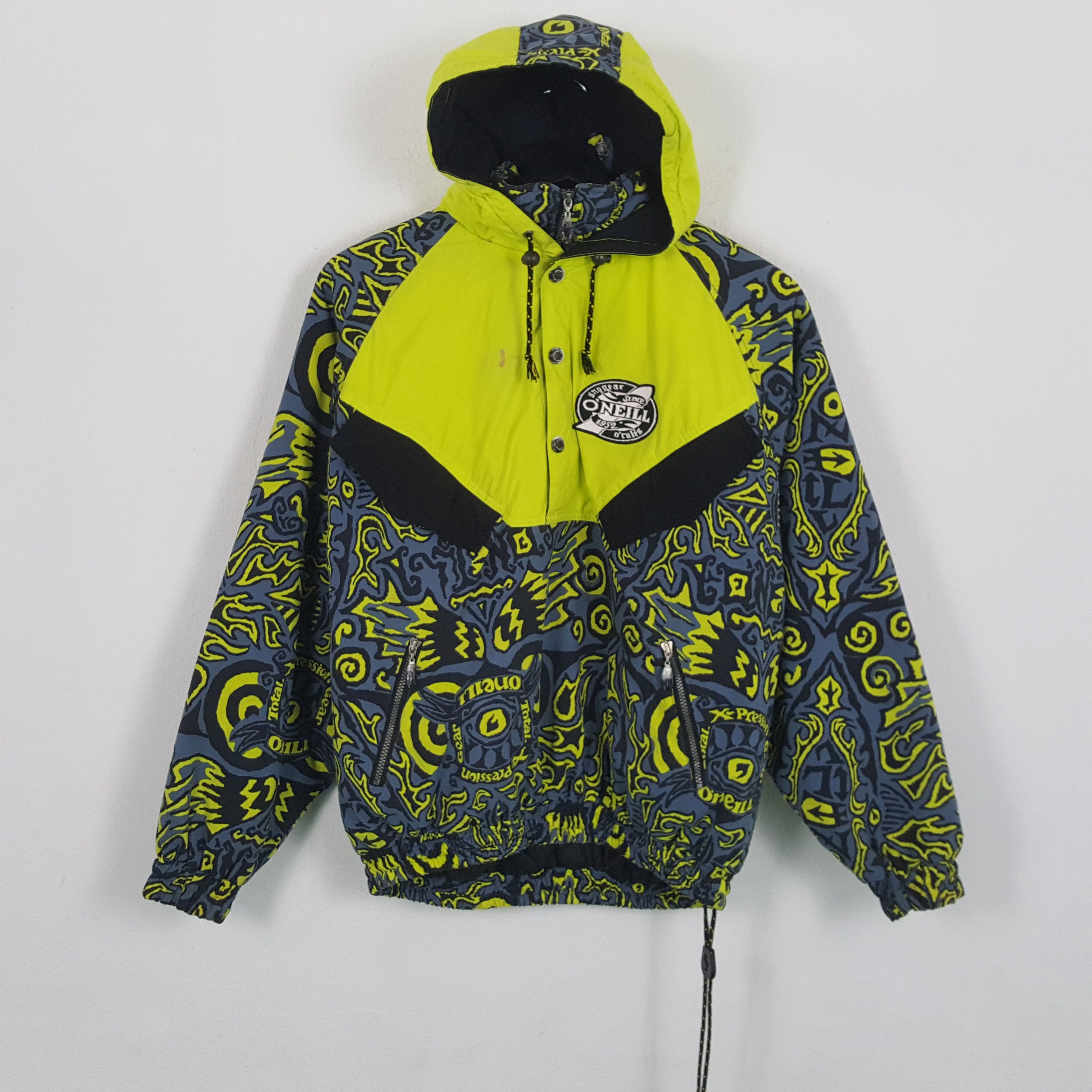 O'Neill × Vintage ONEILL Surfing Style Rare Full Print Windbreaker Jacket Size US XXL / EU 58 / 5 - 1 Thumbnail